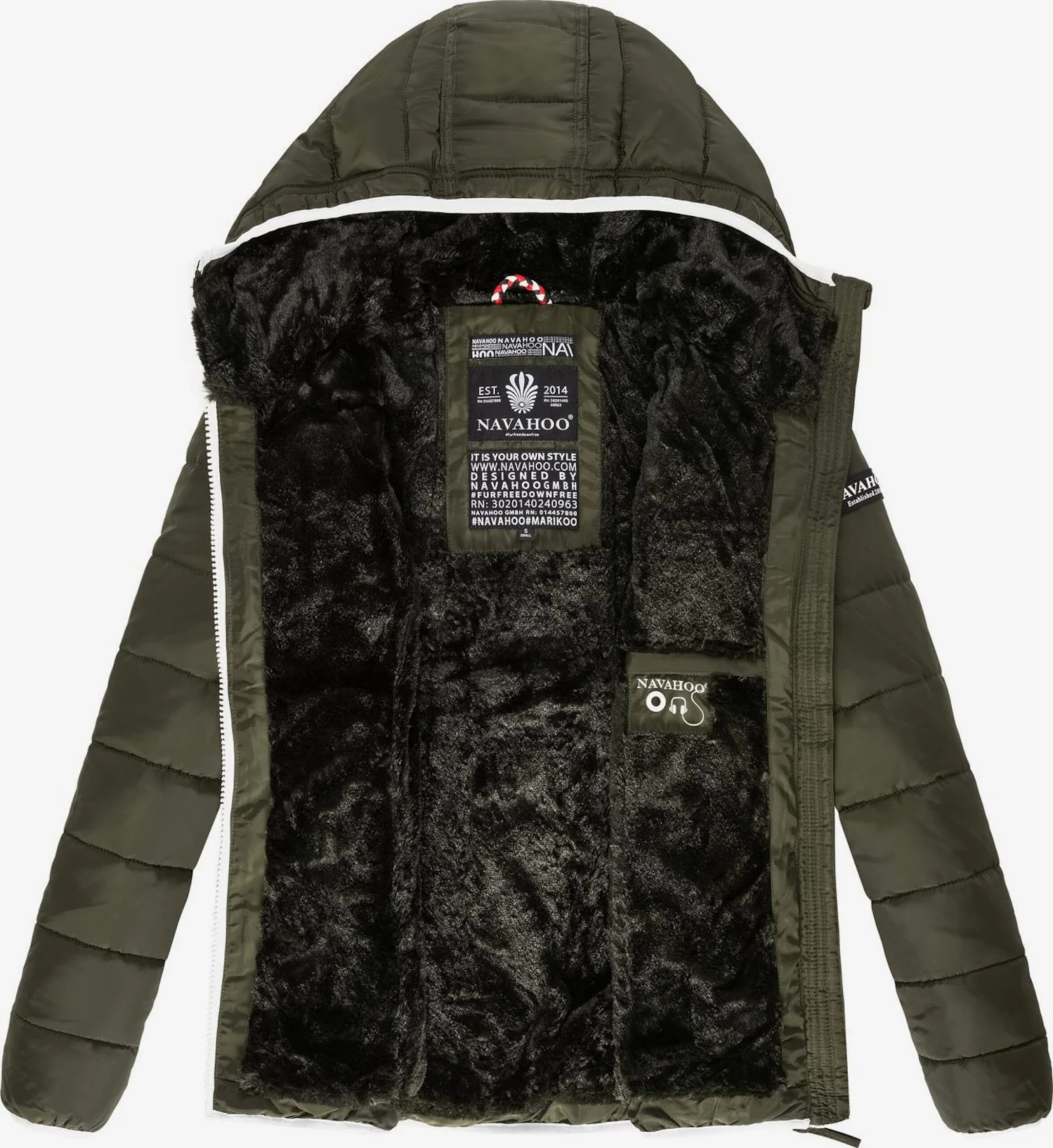 Navahoo Tussenjassen Tussenjas Elva Dames Olijfgroen 4 Navahoo Tussenjassen Tussenjas Elva Dames Olijfgroen - Afbeelding 4