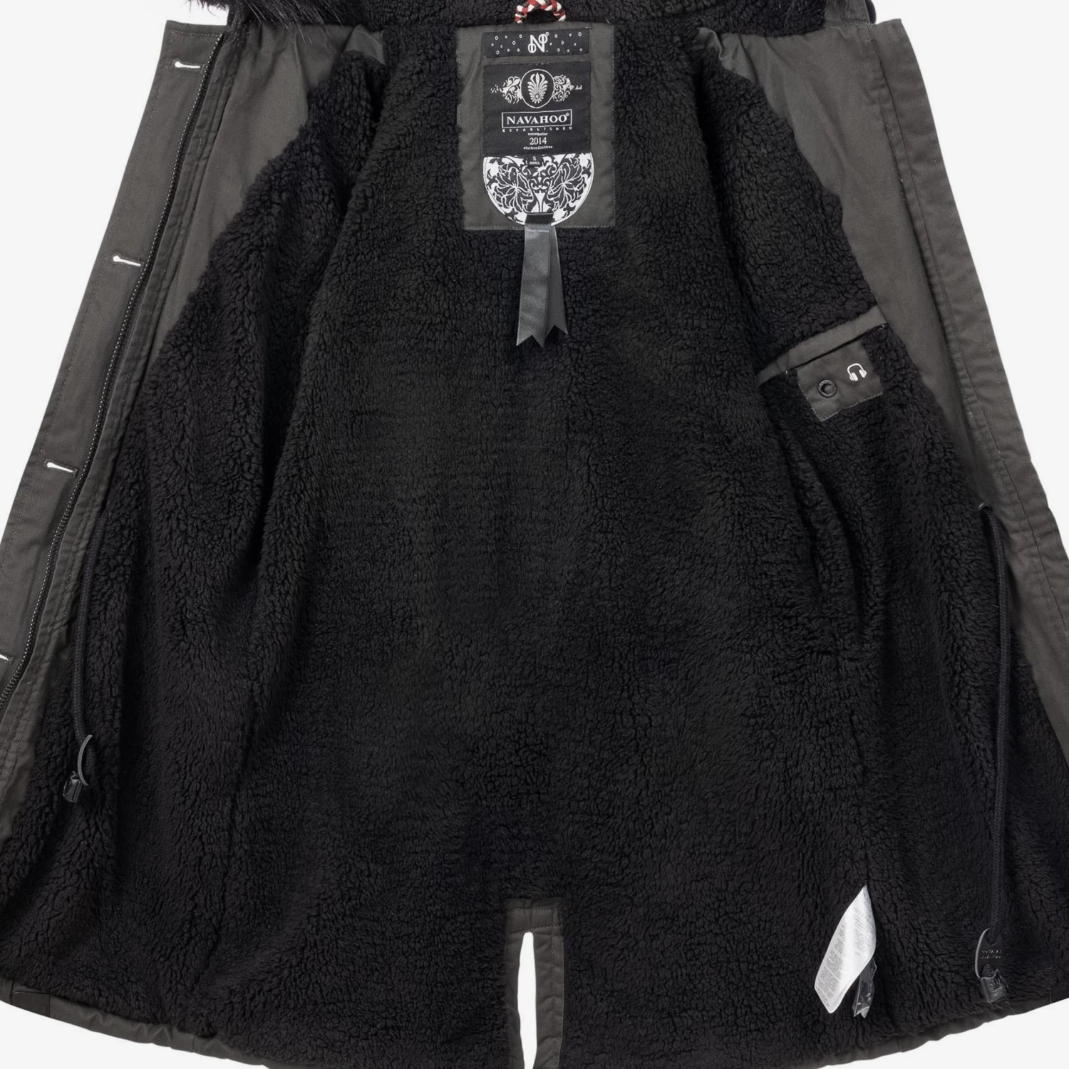 Navahoo Parkas Winterparka Luluna Dames Donkergrijs 5 Navahoo Parkas Winterparka Luluna Dames Donkergrijs - Afbeelding 5