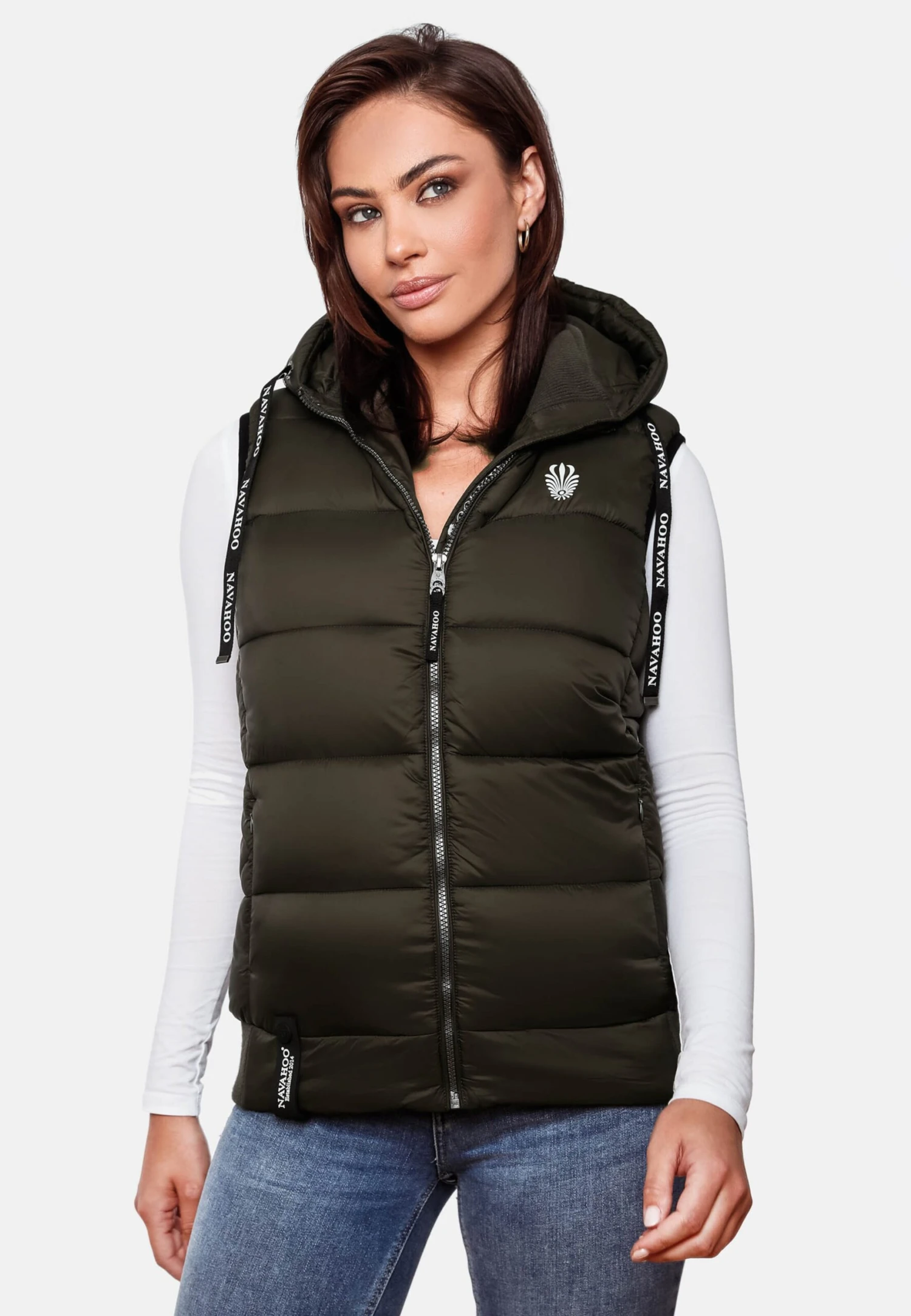 Navahoo Bodywarmers Bodywarmer Kassidy Dames Kaki 6 Navahoo Bodywarmers Bodywarmer Kassidy Dames Kaki - Afbeelding 6