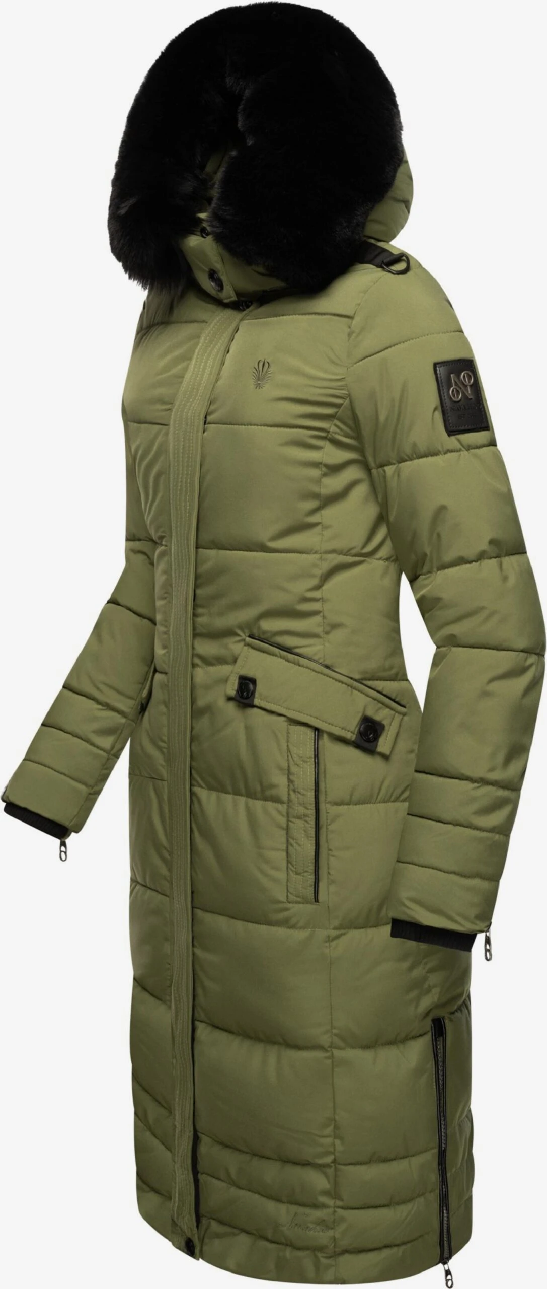 Navahoo Wintermantels Wintermantel Fahmiyaa Dames Kaki 2 Navahoo Wintermantels Wintermantel Fahmiyaa Dames Kaki - Afbeelding 2