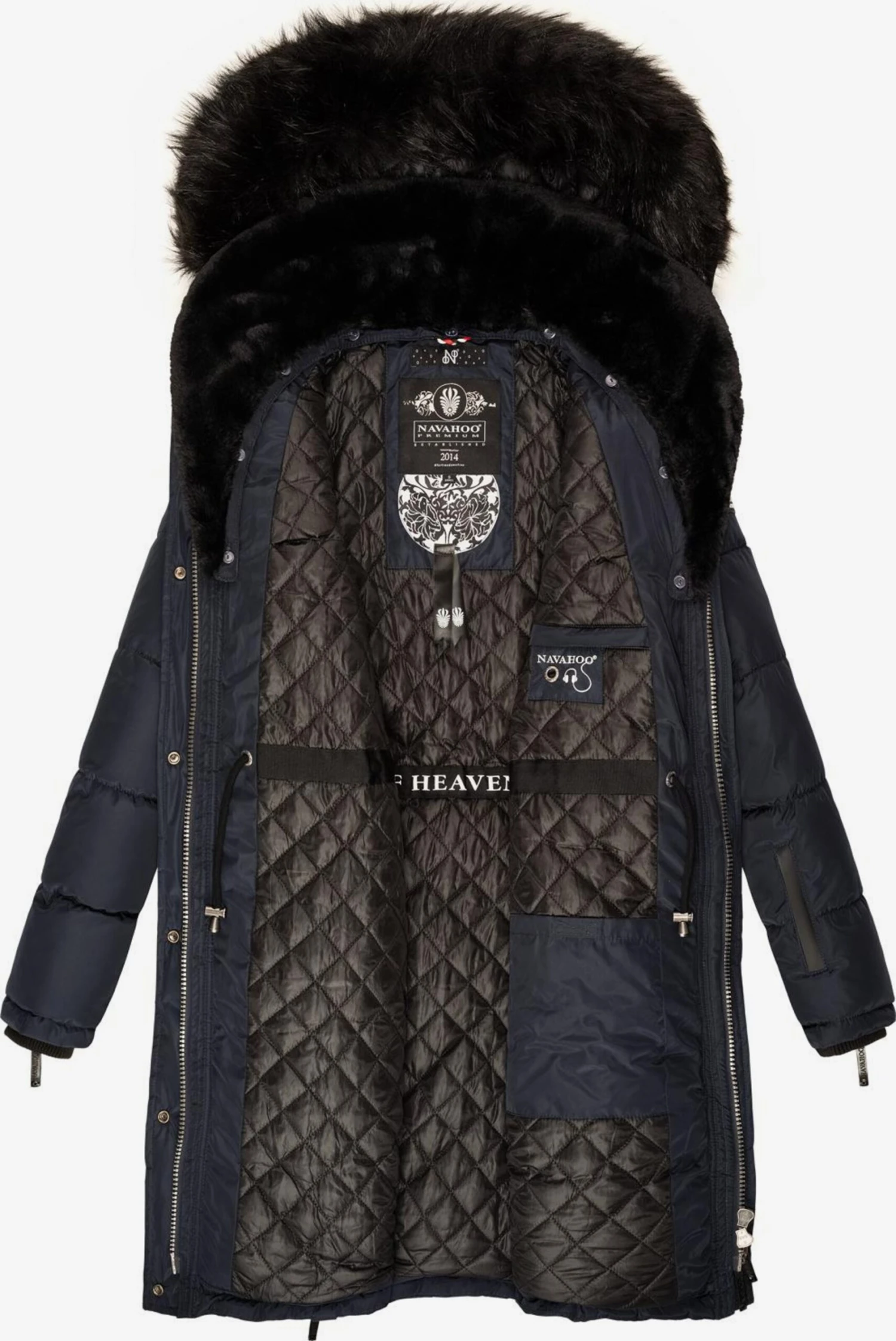 Navahoo Wintermantels Wintermantel Sinja Dames Navy 4 Navahoo Wintermantels Wintermantel Sinja Dames Navy - Afbeelding 4