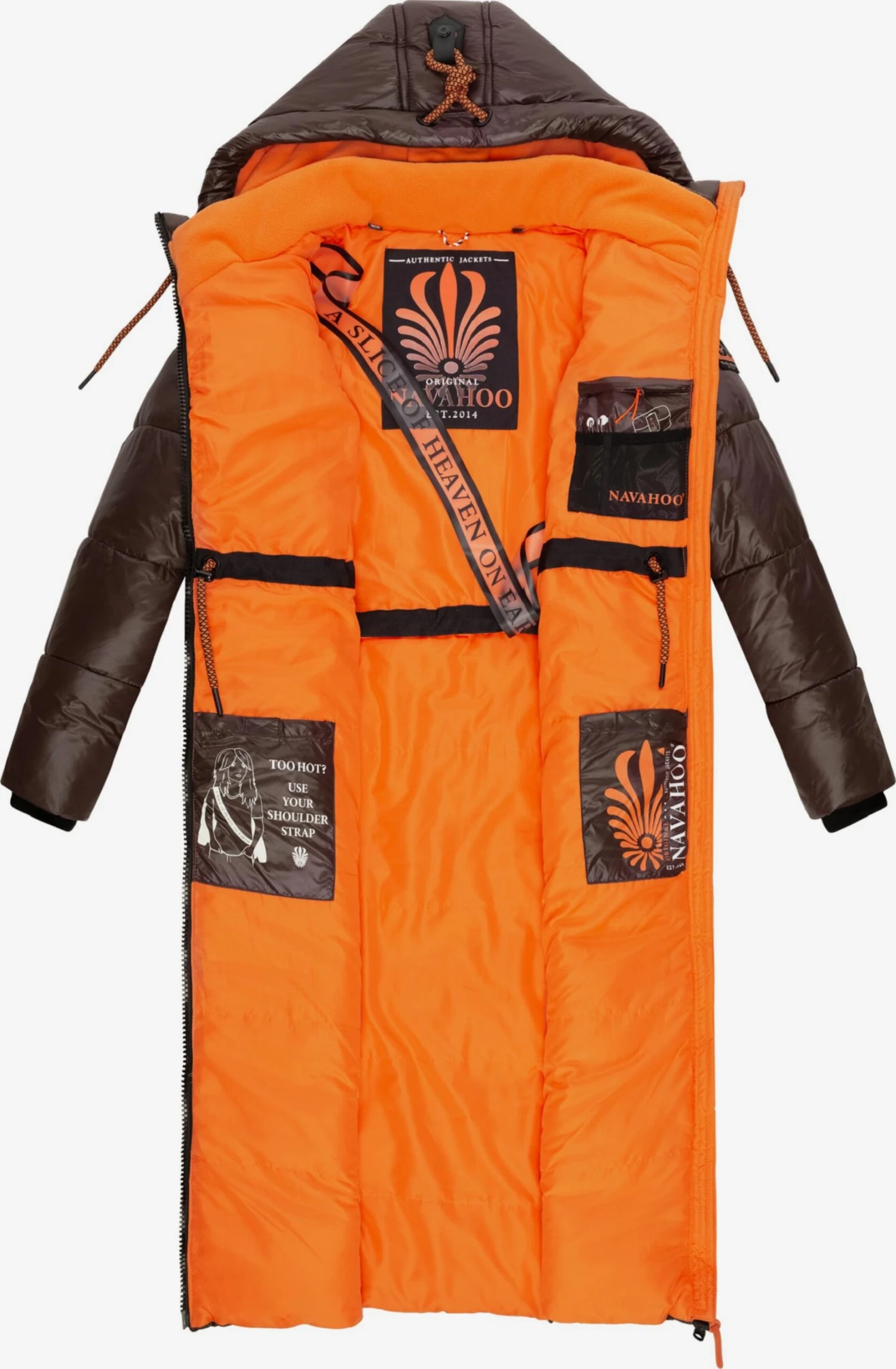 Navahoo Wintermantels Wintermantel Schmuseengel Dames Bruin 5 Navahoo Wintermantels Wintermantel Schmuseengel Dames Bruin - Afbeelding 5