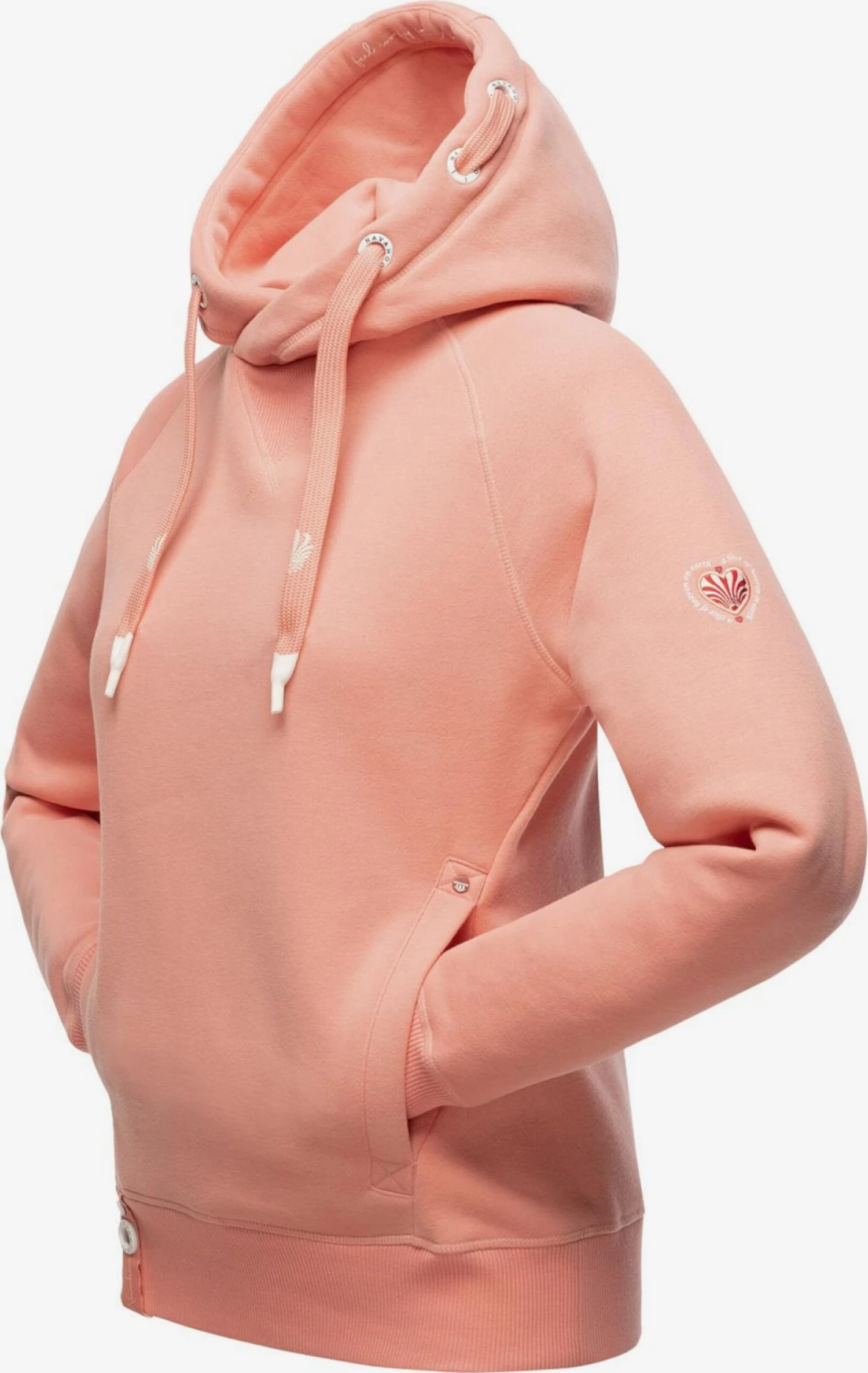 Navahoo Hoodies Sweatshirt Liebesmäuschen Dames Abrikoos 2 Navahoo Hoodies Sweatshirt Liebesmäuschen Dames Abrikoos - Afbeelding 2