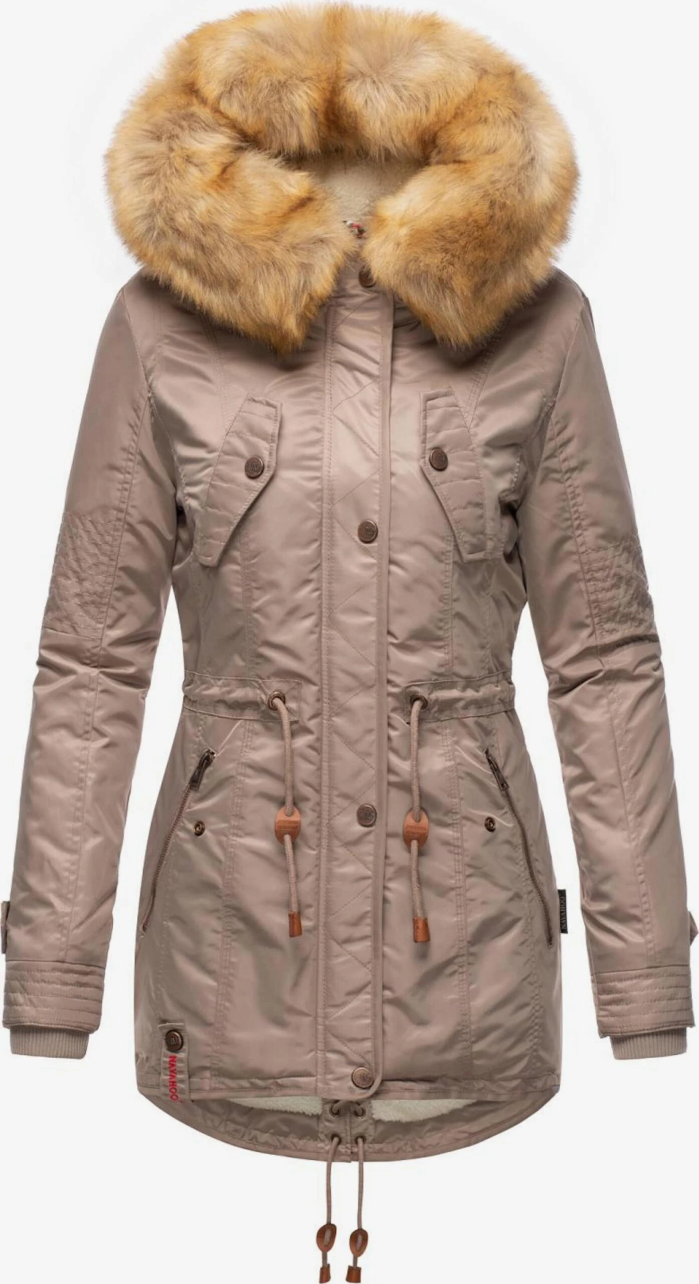 Navahoo Parkas Winterparka La Viva Dames Greige 1 Navahoo Parkas Winterparka La Viva Dames Greige
