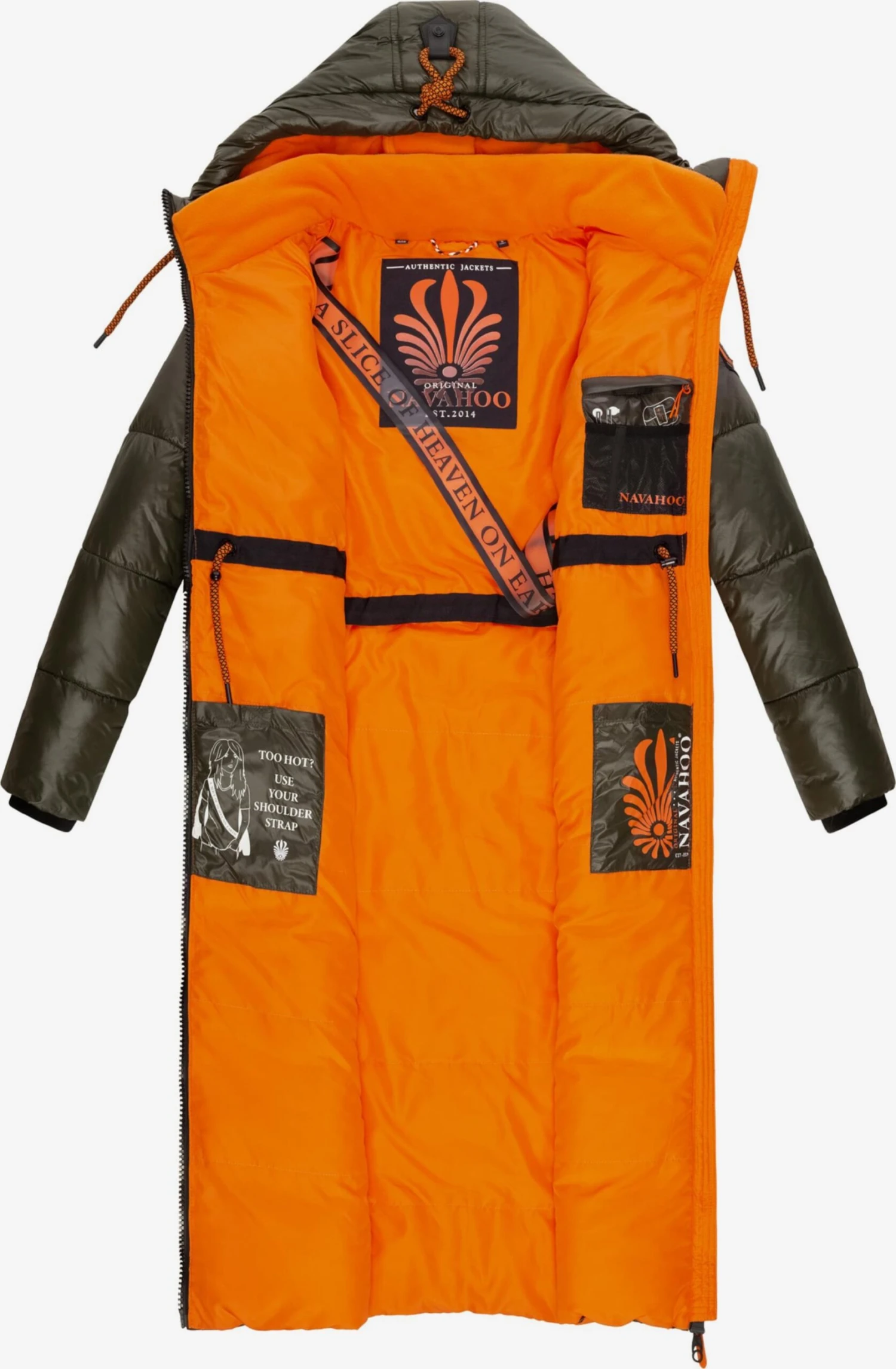 Navahoo Wintermantels Wintermantel Schmuseengel Dames Olijfgroen 5 Navahoo Wintermantels Wintermantel Schmuseengel Dames Olijfgroen - Afbeelding 5