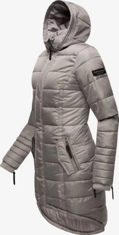 Navahoo Wintermantels Wintermantel Papaya Dames Zilvergrijs -Navahoo 92c9029cbe0fa29fea8498e7eb588c53