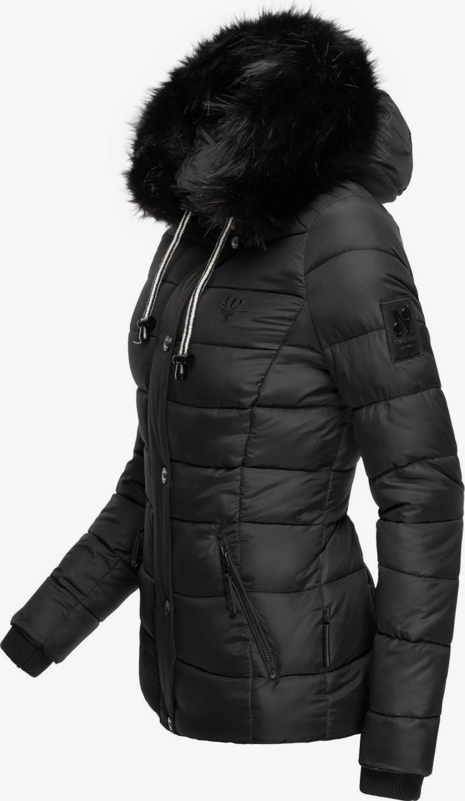 Navahoo Winterjassen Winterjas Zuckerbiene Dames Zwart 3 Navahoo Winterjassen Winterjas Zuckerbiene Dames Zwart - Afbeelding 3