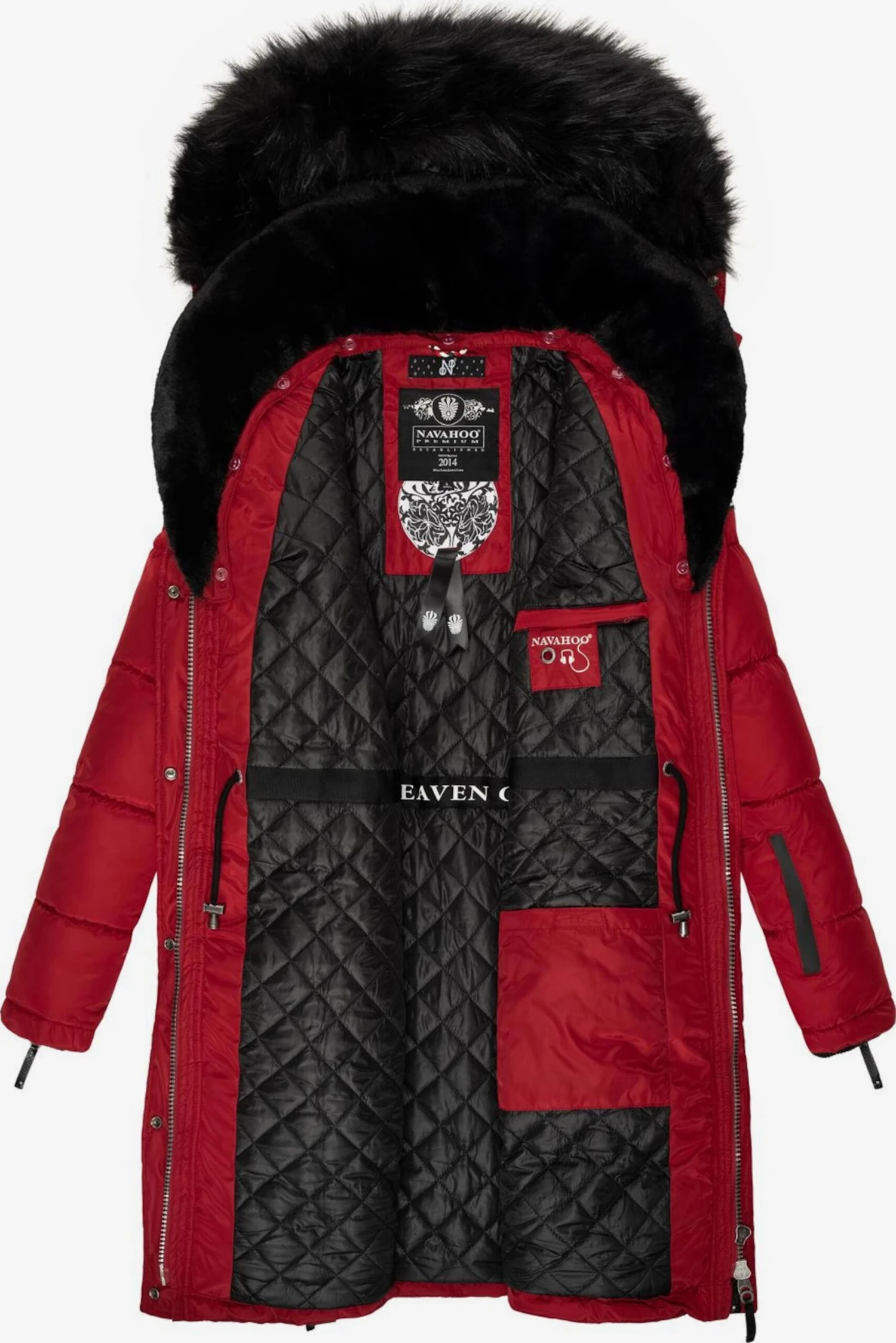 Navahoo Wintermantels Wintermantel Sinja Dames Rood 6 Navahoo Wintermantels Wintermantel Sinja Dames Rood - Afbeelding 6