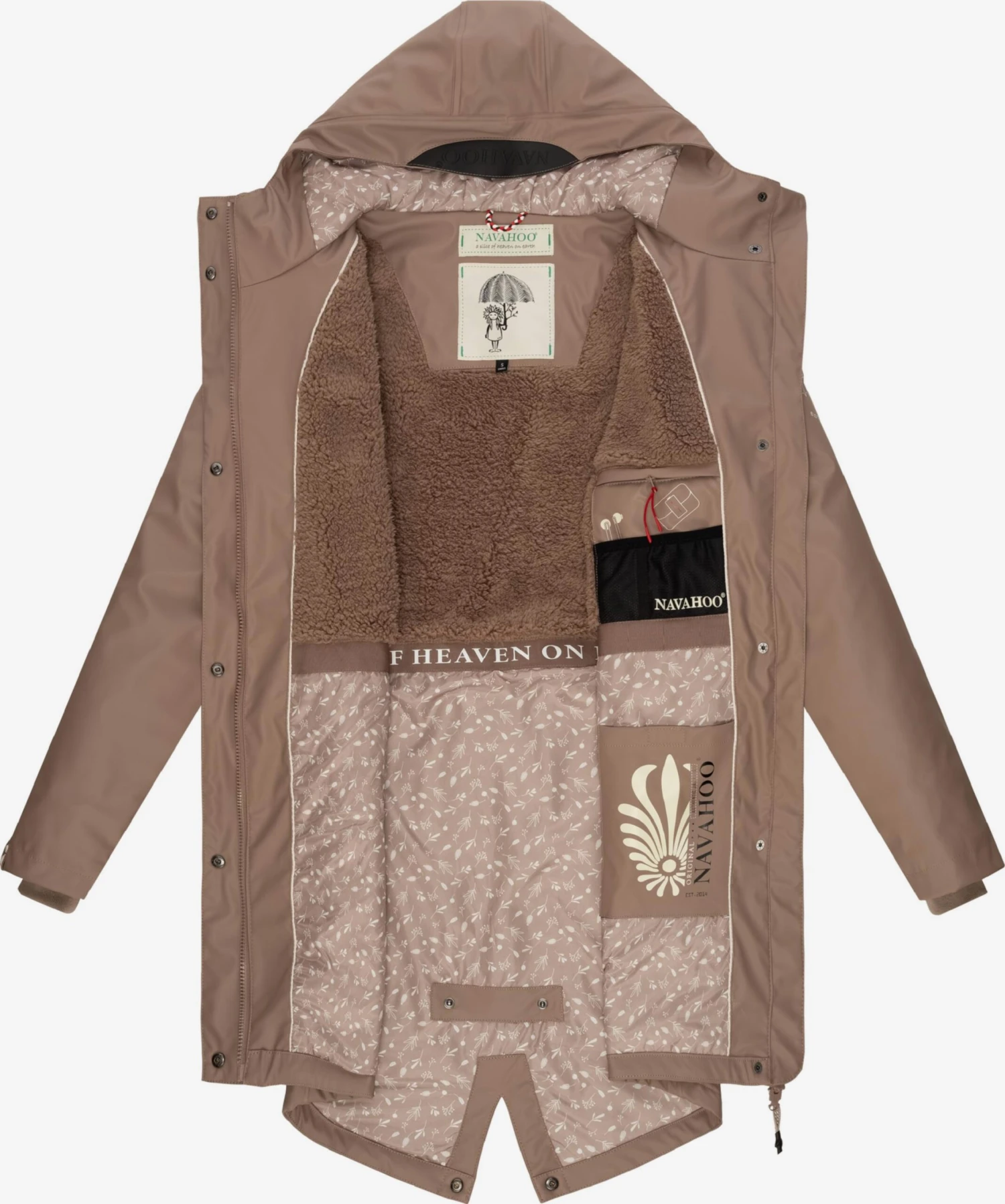 Navahoo Outdoor Jassen Functionele Jas Flower Of Ocean Dames Beige 5 Navahoo Outdoor Jassen Functionele Jas Flower Of Ocean Dames Beige - Afbeelding 5
