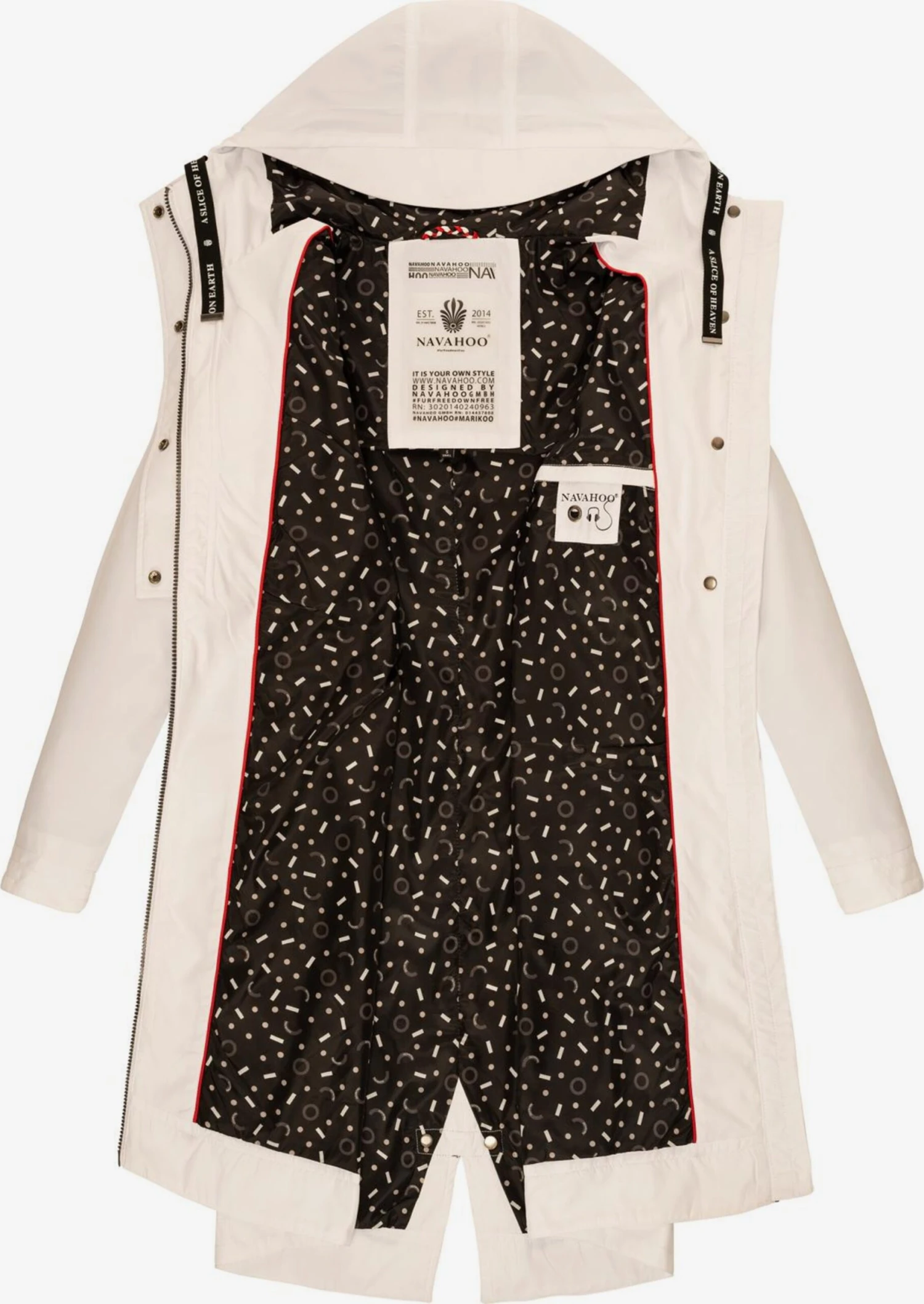 Navahoo Parkas Tussenparka Josinaa Dames Wit 4 Navahoo Parkas Tussenparka Josinaa Dames Wit - Afbeelding 4