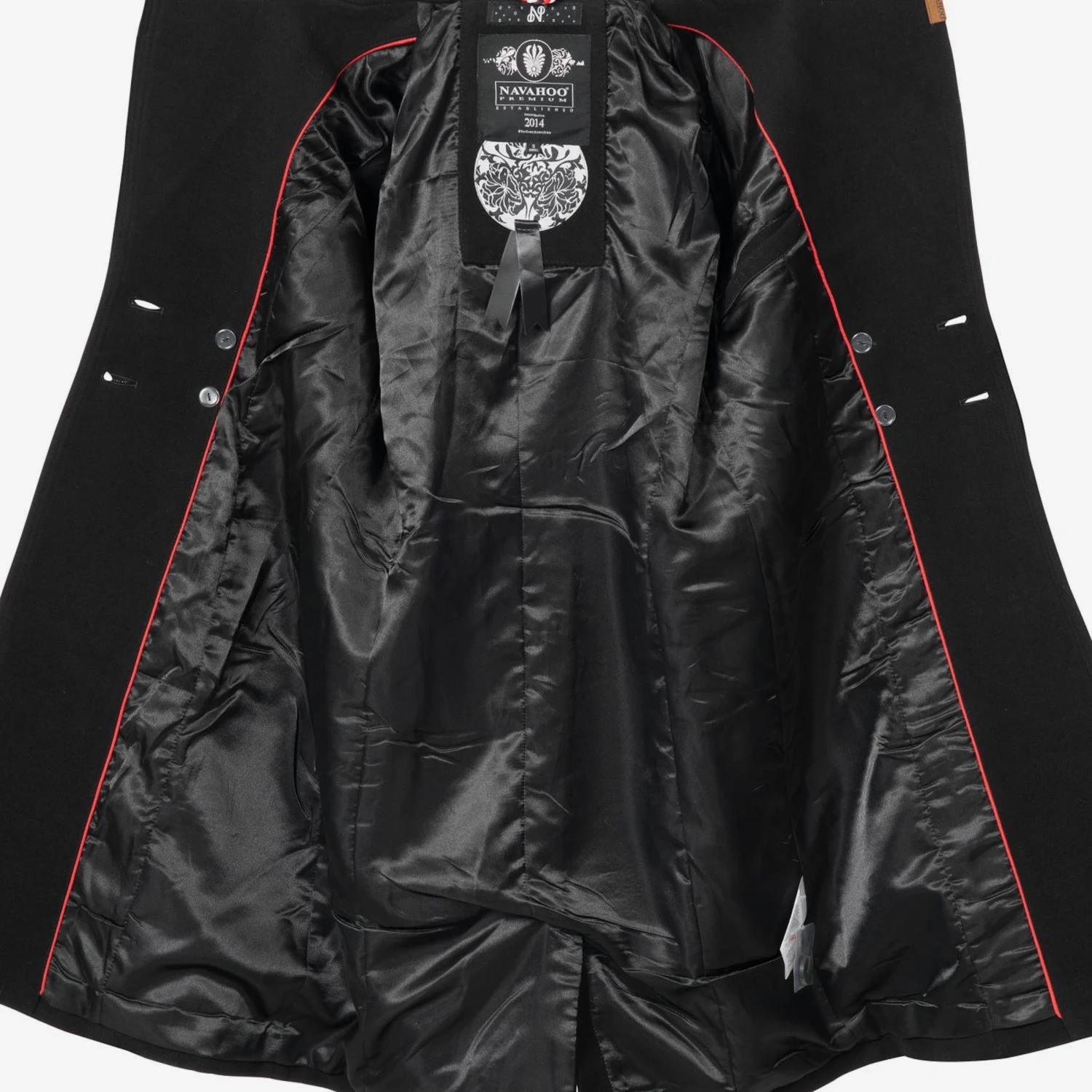 Navahoo Wintermantels Wintermantel Wooly Dames Zwart 8 Navahoo Wintermantels Wintermantel Wooly Dames Zwart - Afbeelding 8