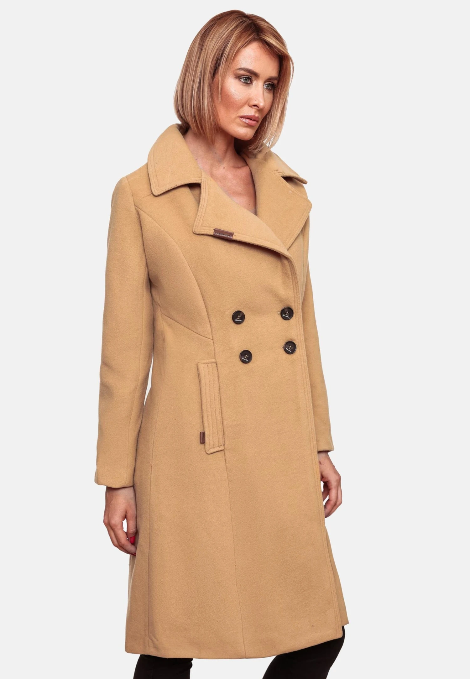 Navahoo Wintermantels Wintermantel Wooly Dames Sand 5 Navahoo Wintermantels Wintermantel Wooly Dames Sand - Afbeelding 5