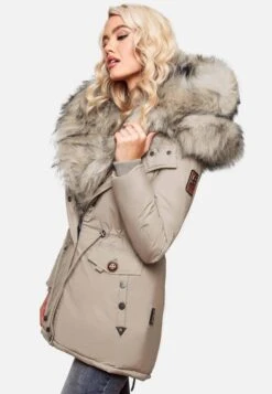 Navahoo Parkas Winterparka Sweety Dames Beige -Navahoo 9c5bca5a5438d5d6111040341e874b92