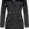 Navahoo Parkas Winterparka Rosinchen Dames Nachtblauw
