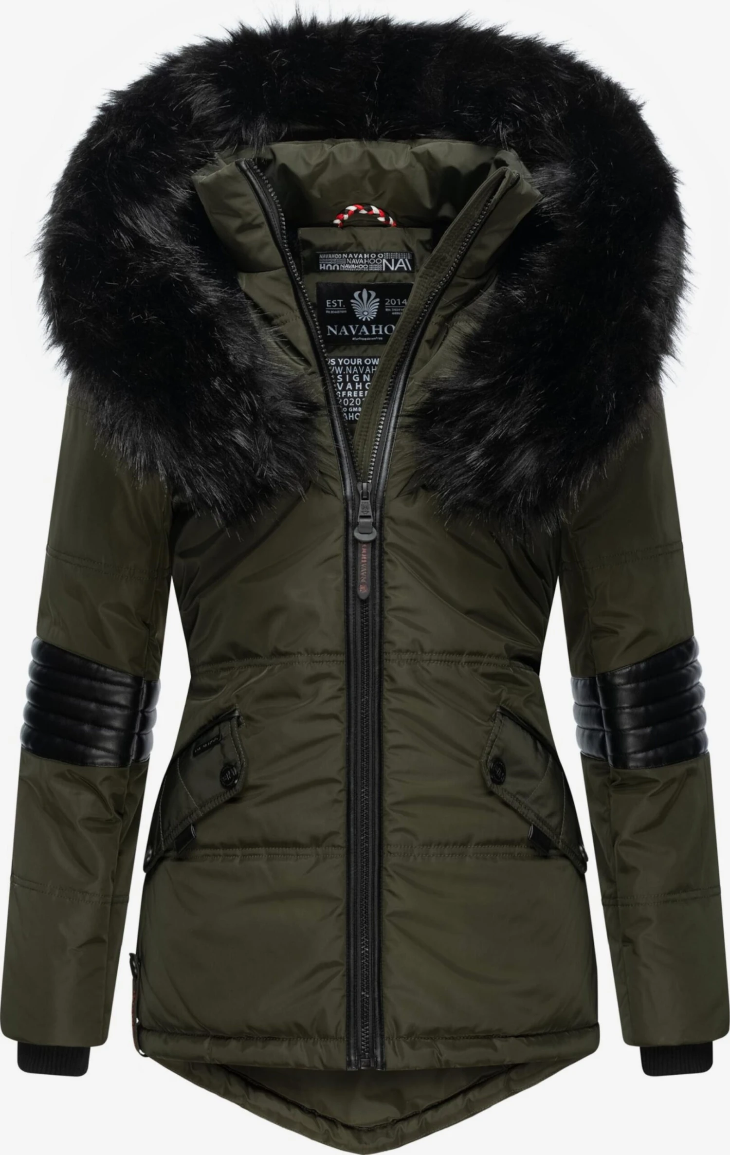 Navahoo Winterjassen Winterjas Nirvana Dames Olijfgroen 1 Navahoo Winterjassen Winterjas Nirvana Dames Olijfgroen