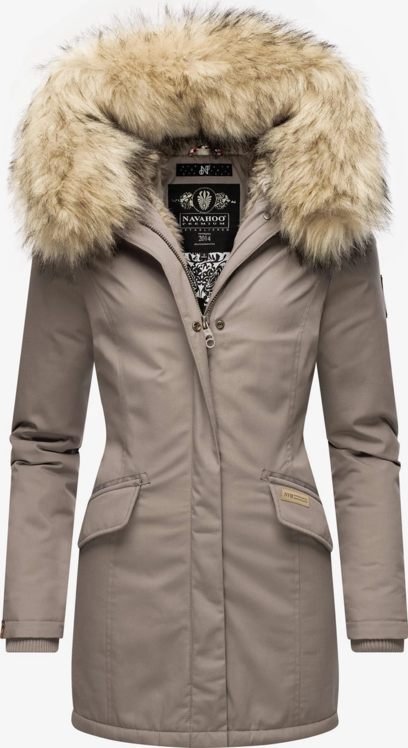 Navahoo Parkas Winterparka Cristal Dames Grijs 1 Navahoo Parkas Winterparka Cristal Dames Grijs