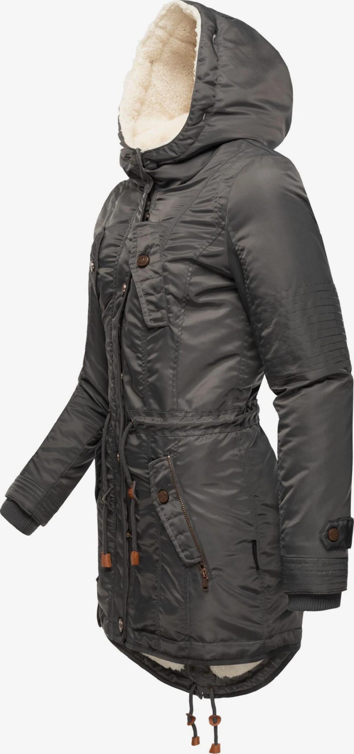 Navahoo Parkas Winterparka La Viva Dames Antraciet 4 Navahoo Parkas Winterparka La Viva Dames Antraciet - Afbeelding 4