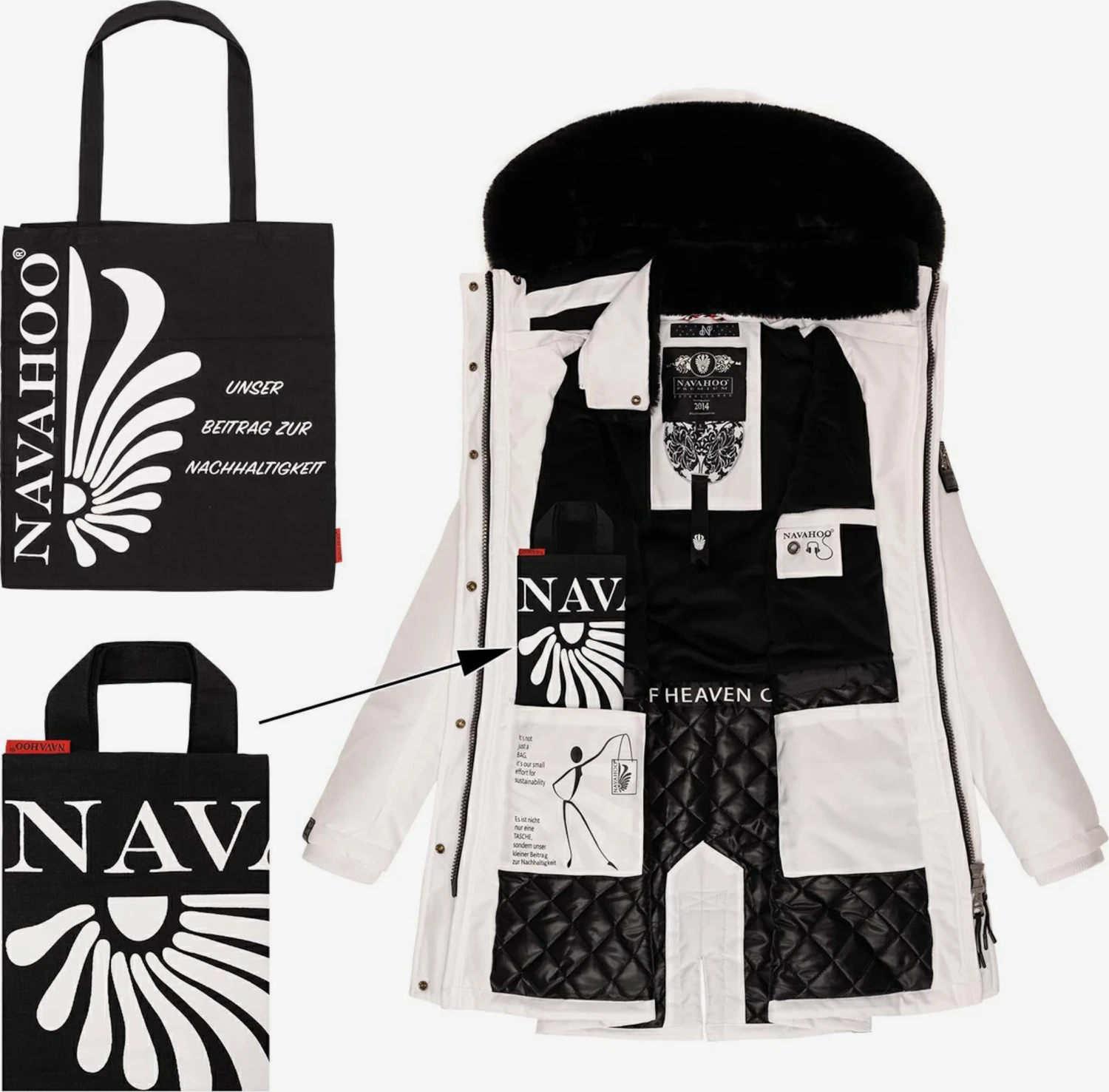 Navahoo Outdoor Jassen Functionele Jas Tiniis Dames Wit 6 Navahoo Outdoor Jassen Functionele Jas Tiniis Dames Wit - Afbeelding 6