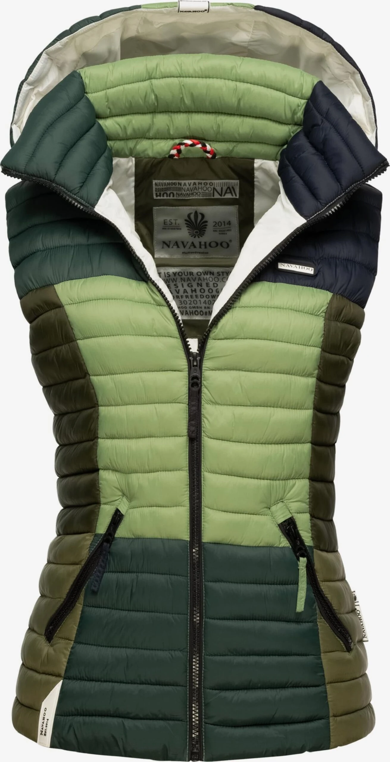 Navahoo Bodywarmers Bodywarmer Shadaa Dames Groen 1 Navahoo Bodywarmers Bodywarmer Shadaa Dames Groen