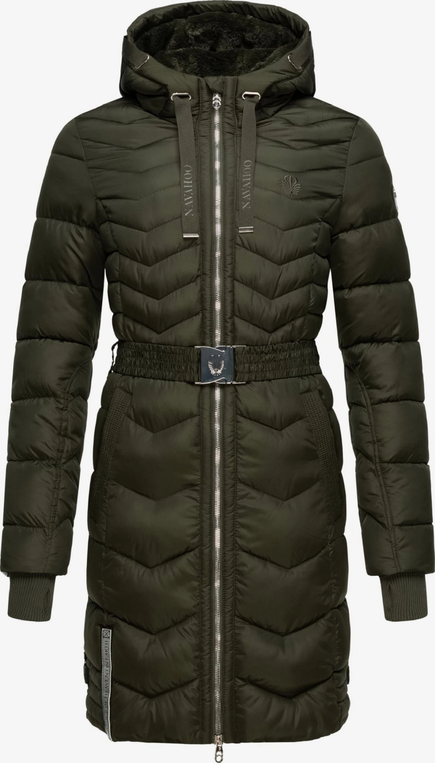 Navahoo Wintermantels Wintermantel Alpenveilchen Dames Olijfgroen 1 Navahoo Wintermantels Wintermantel Alpenveilchen Dames Olijfgroen