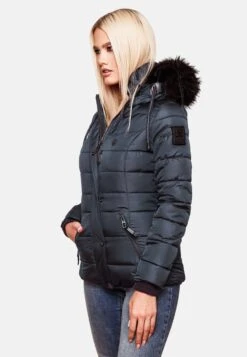 Navahoo Winterjassen Winterjas Zuckerbiene Dames Blauw -Navahoo be0d527a6aa782502062d8fa542dbe74