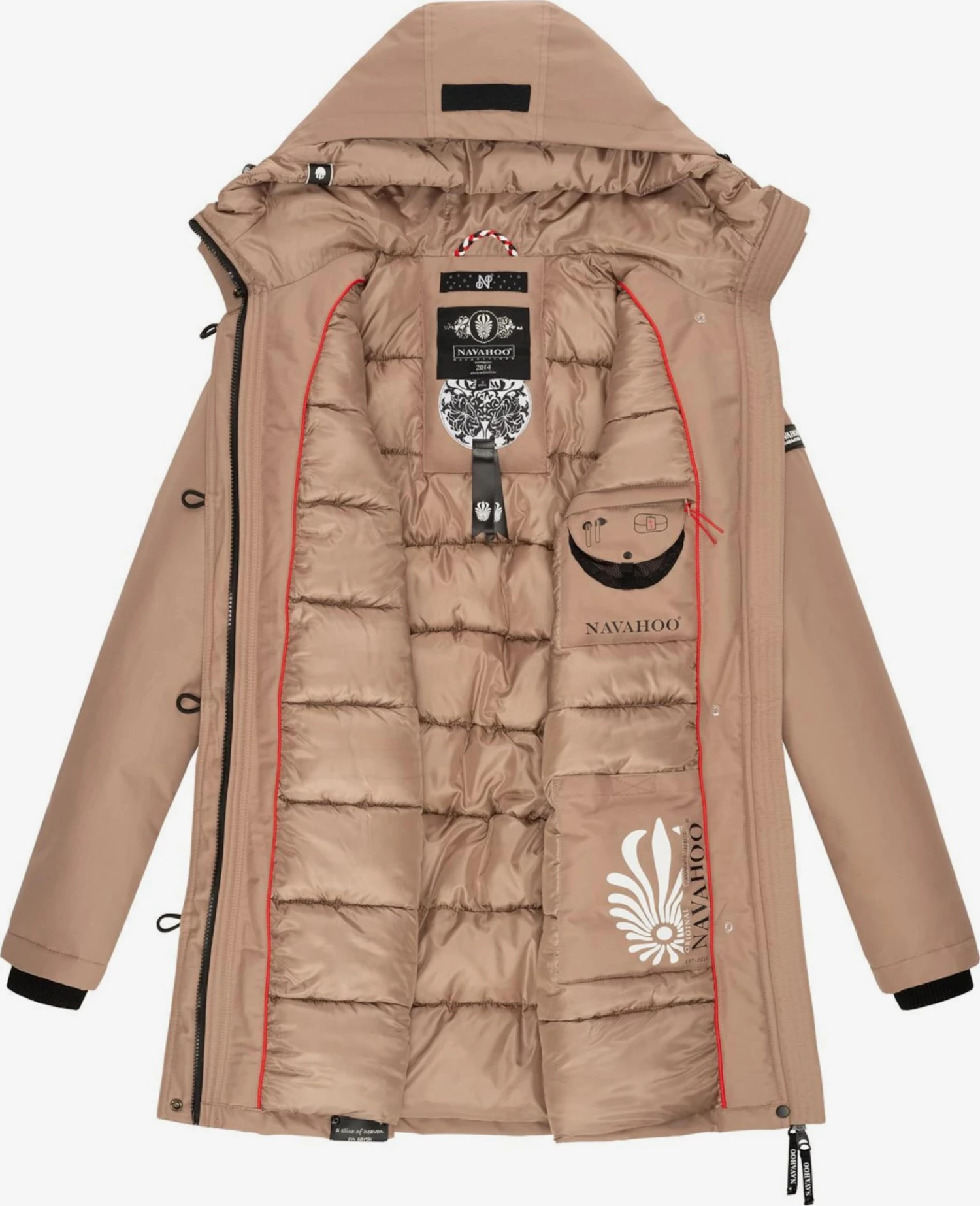 Navahoo Parkas Winterparka Freeze Stoorm Dames Lichtbruin 6 Navahoo Parkas Winterparka Freeze Stoorm Dames Lichtbruin - Afbeelding 6