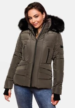 Navahoo Winterjassen Winterjas Adele Dames Taupe -Navahoo be47cb21ce28aeeac22cd08bf4d0ecde