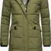 Navahoo Wintermantels Wintermantel Fahmiyaa Dames Kaki