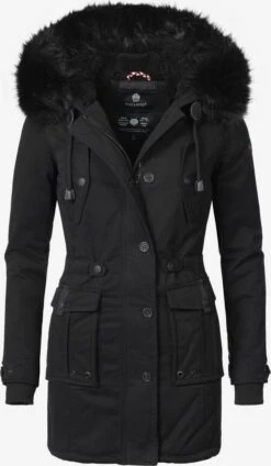 Navahoo Parkas Winterparka Luluna Dames Zwart