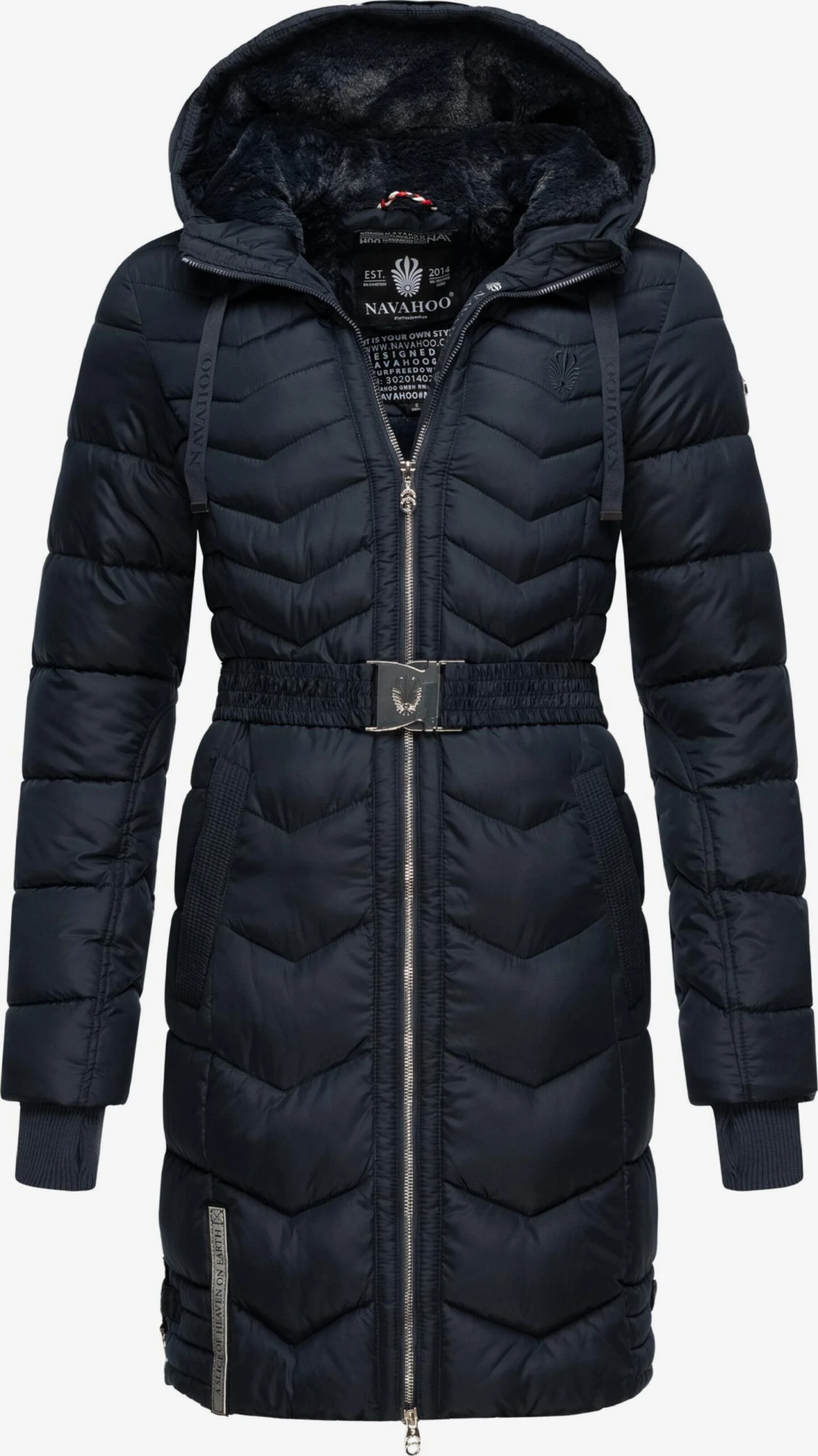 Navahoo Wintermantels Wintermantel Alpenveilchen Dames Navy 4 Navahoo Wintermantels Wintermantel Alpenveilchen Dames Navy - Afbeelding 4