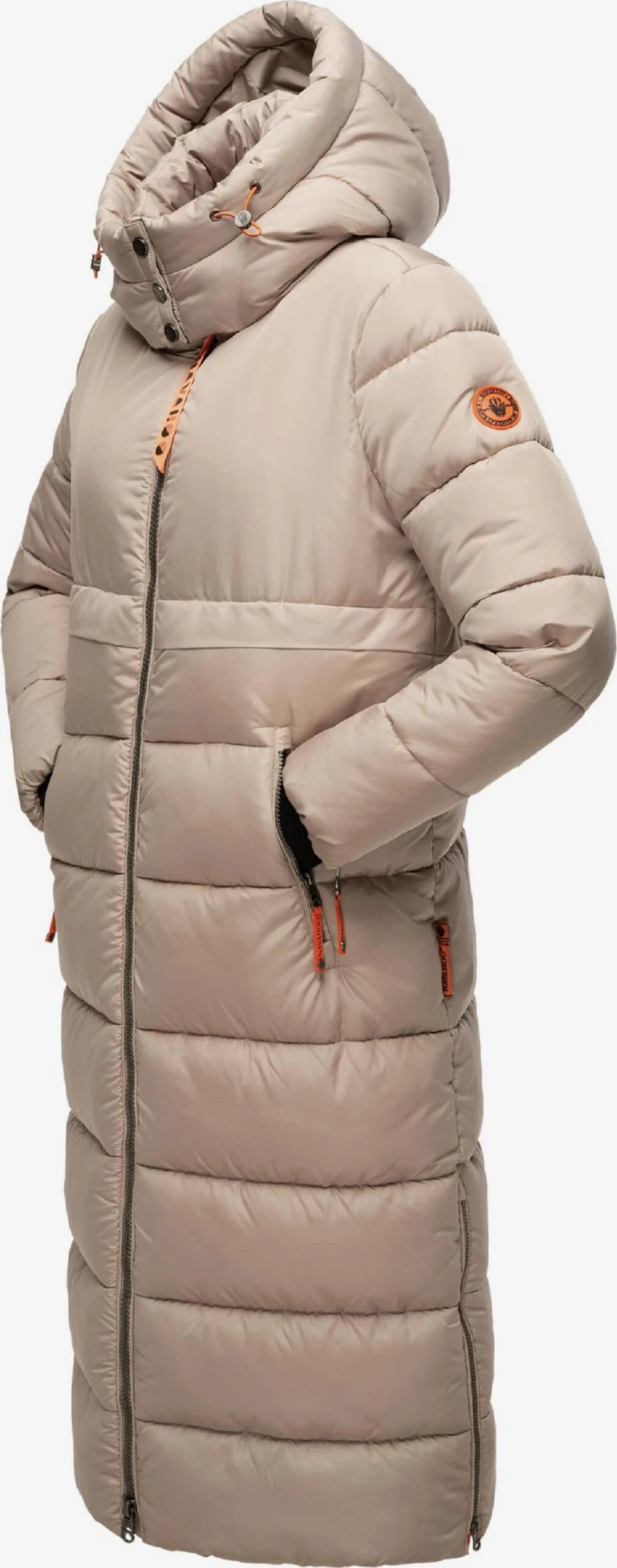 Navahoo Wintermantels Wintermantel Dames Taupe 2 Navahoo Wintermantels Wintermantel Dames Taupe - Afbeelding 2