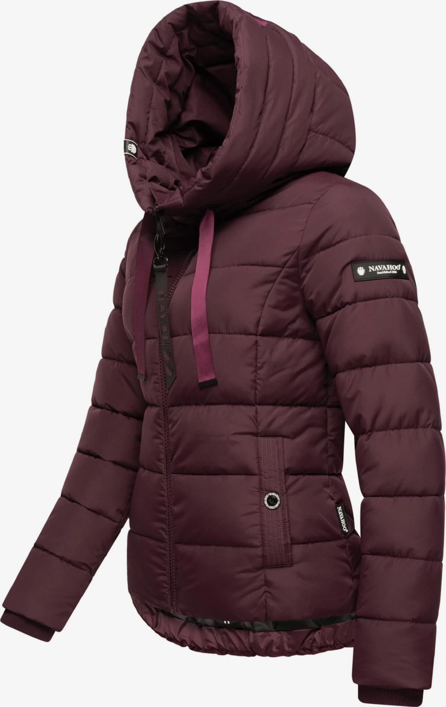 Navahoo Gewatteerde Jassen Winterjas Amayaa Dames Bordeaux 2 Navahoo Gewatteerde Jassen Winterjas Amayaa Dames Bordeaux - Afbeelding 2