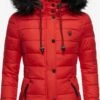 Navahoo Winterjassen Winterjas Zuckerbiene Dames Knalrood