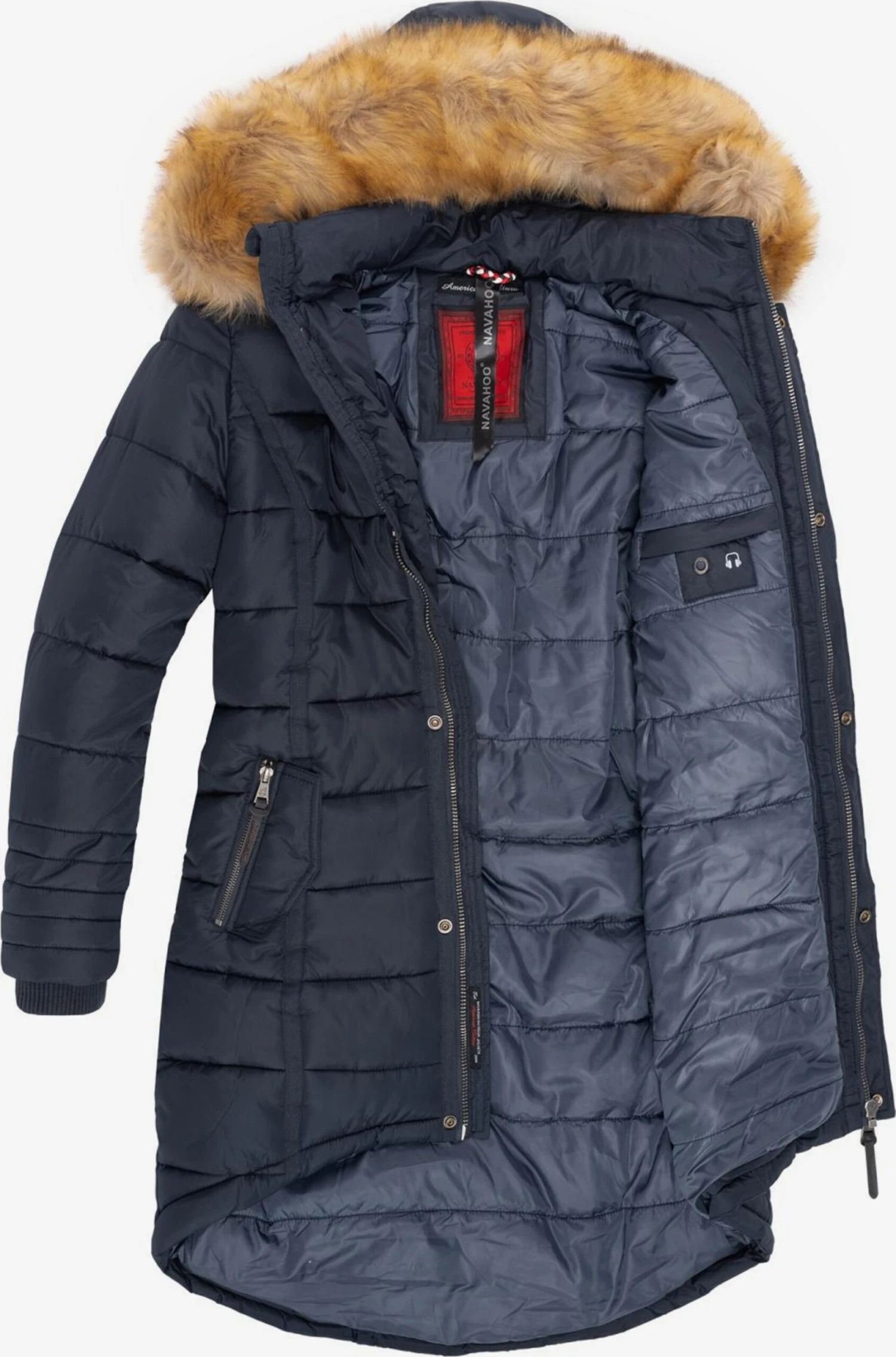 Navahoo Wintermantels Wintermantel Papaya Dames Donkerblauw 5 Navahoo Wintermantels Wintermantel Papaya Dames Donkerblauw - Afbeelding 5