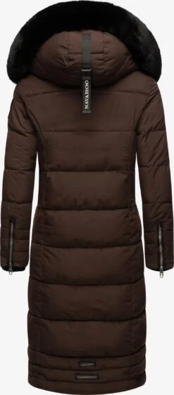 Navahoo Wintermantels Wintermantel Fahmiyaa Dames Donkerbruin -Navahoo d43c5ae8d086cbf879813094e922c145