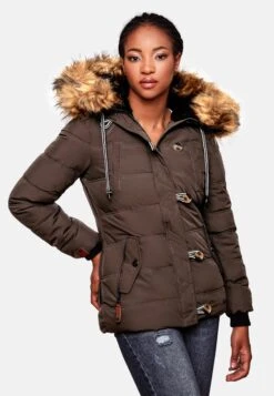 Navahoo Winterjassen Winterjas Zoja Dames Bruin -Navahoo d4e84d5271b5ea152865dc41b6e08629