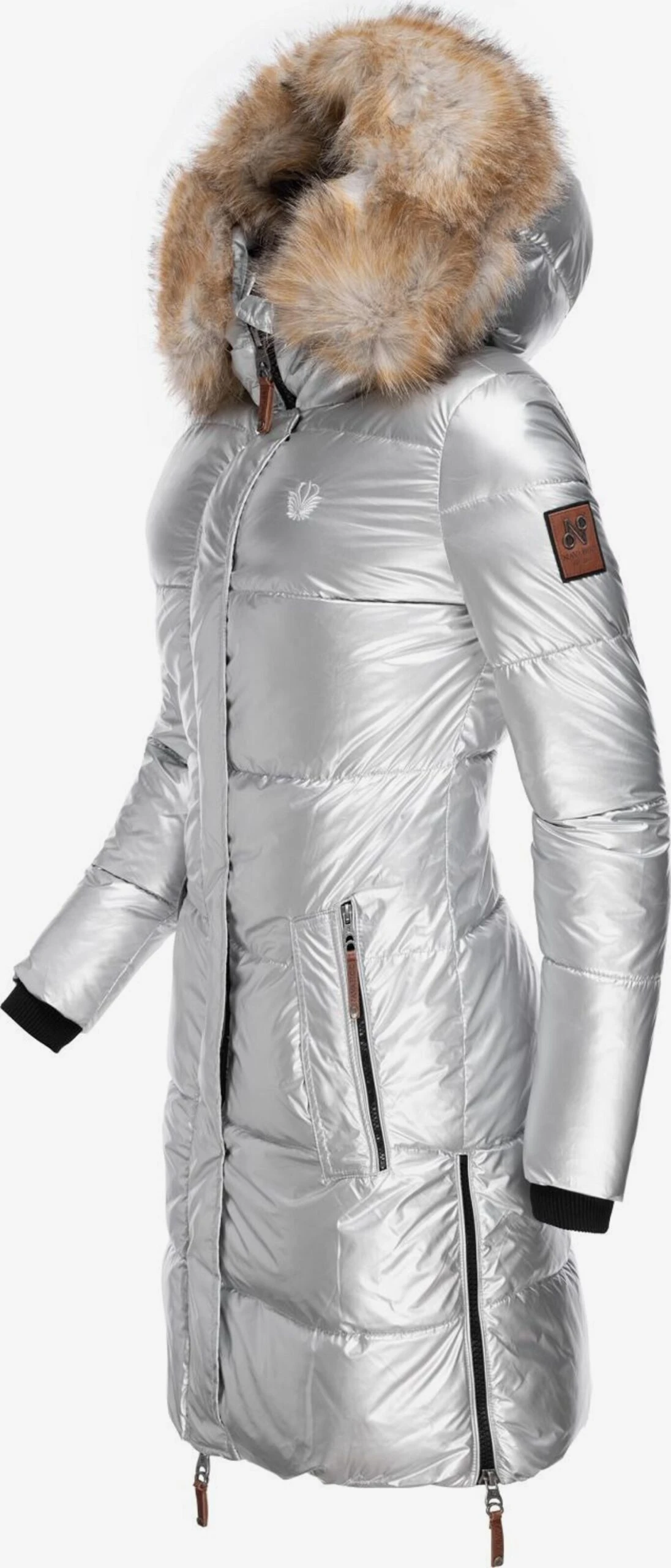 Navahoo Wintermantels Wintermantel Halina Dames Zilver 2 Navahoo Wintermantels Wintermantel Halina Dames Zilver - Afbeelding 2