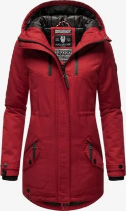 Navahoo Parkas Winterparka Dames Rood -Navahoo d6ce3bb2b232438937365efbc21f8b9d