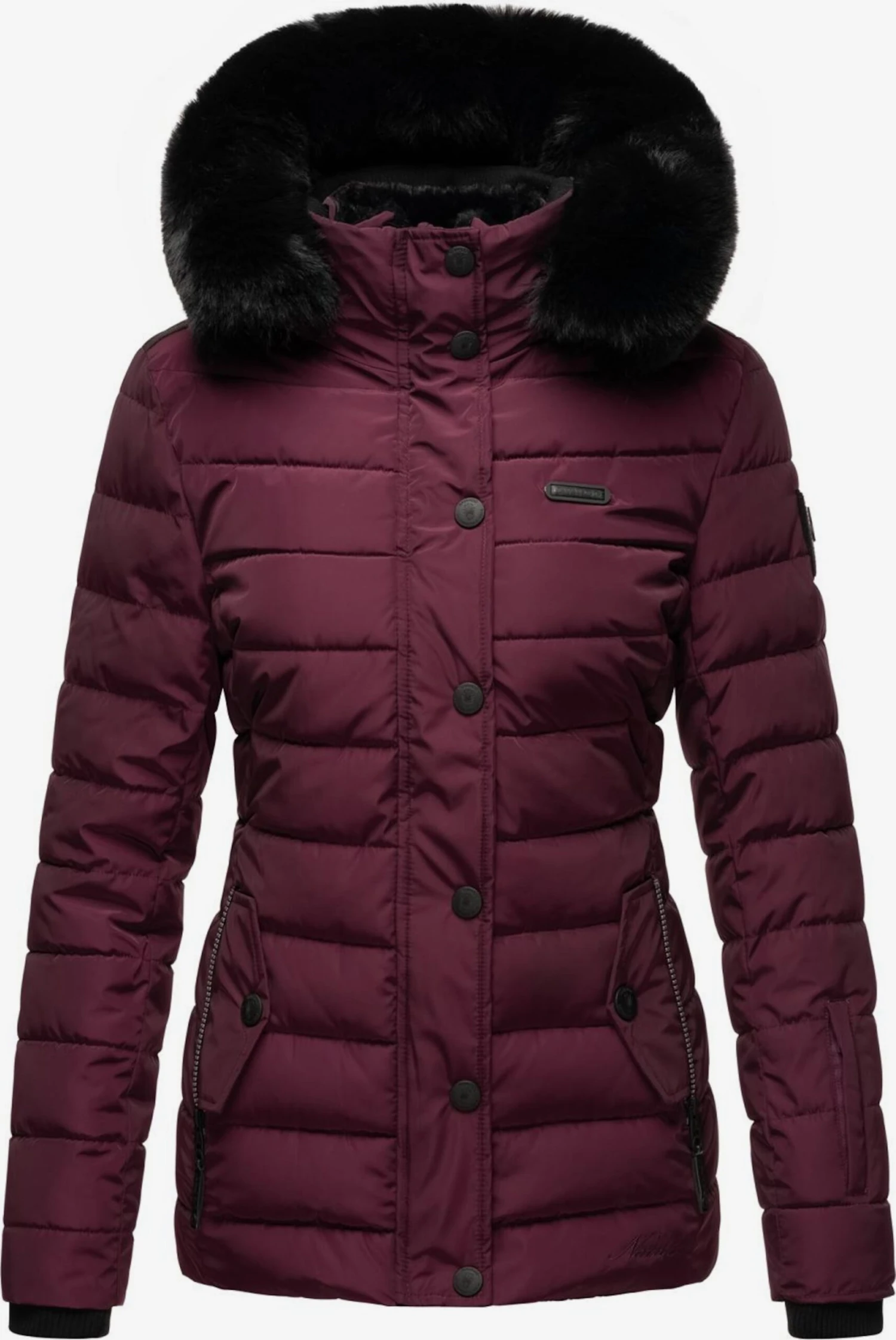 Navahoo Winterjassen Winterjas Milianaa Dames Aubergine 1 Navahoo Winterjassen Winterjas Milianaa Dames Aubergine