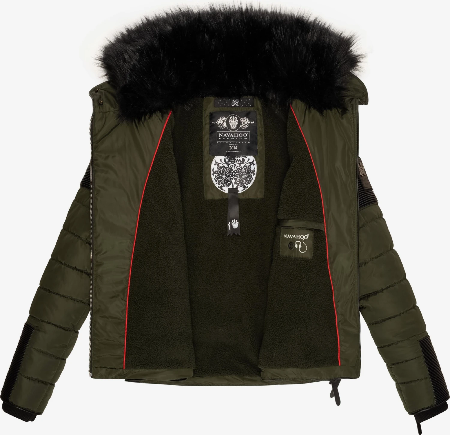 Navahoo Winterjassen Winterjas Yuki2 Dames Olijfgroen 4 Navahoo Winterjassen Winterjas Yuki2 Dames Olijfgroen - Afbeelding 4