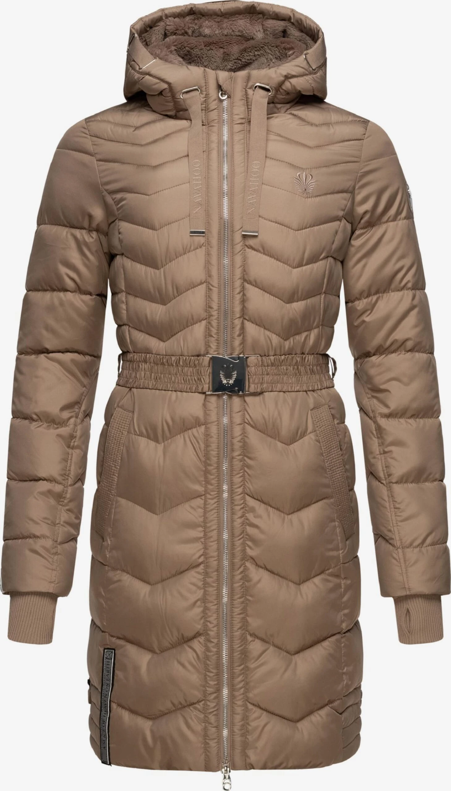 Navahoo Wintermantels Wintermantel Alpenveilchen Dames Bruin 1 Navahoo Wintermantels Wintermantel Alpenveilchen Dames Bruin