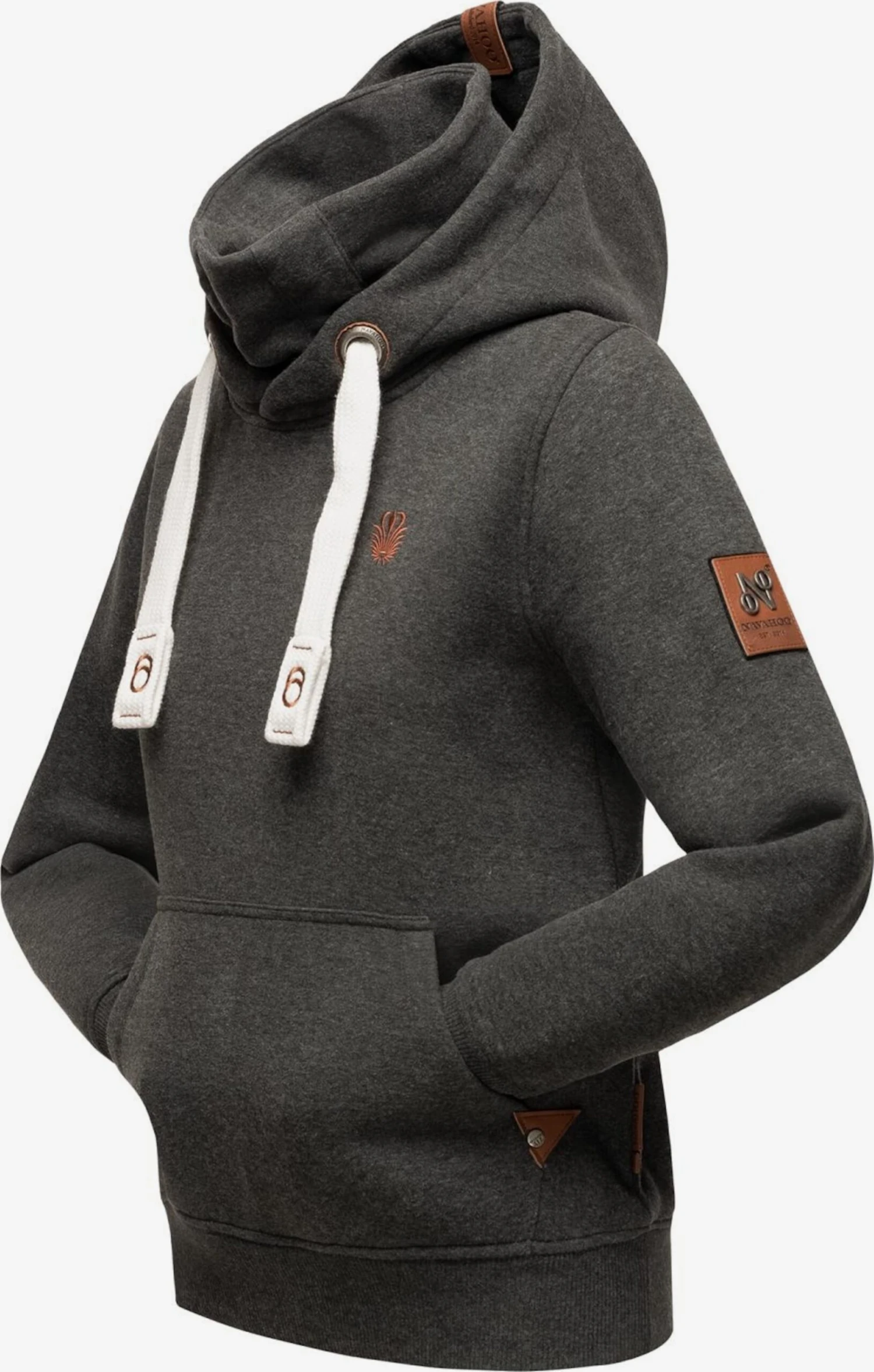 Navahoo Hoodies Sweatshirt Raniaa Dames Donkergrijs 2 Navahoo Hoodies Sweatshirt Raniaa Dames Donkergrijs - Afbeelding 2