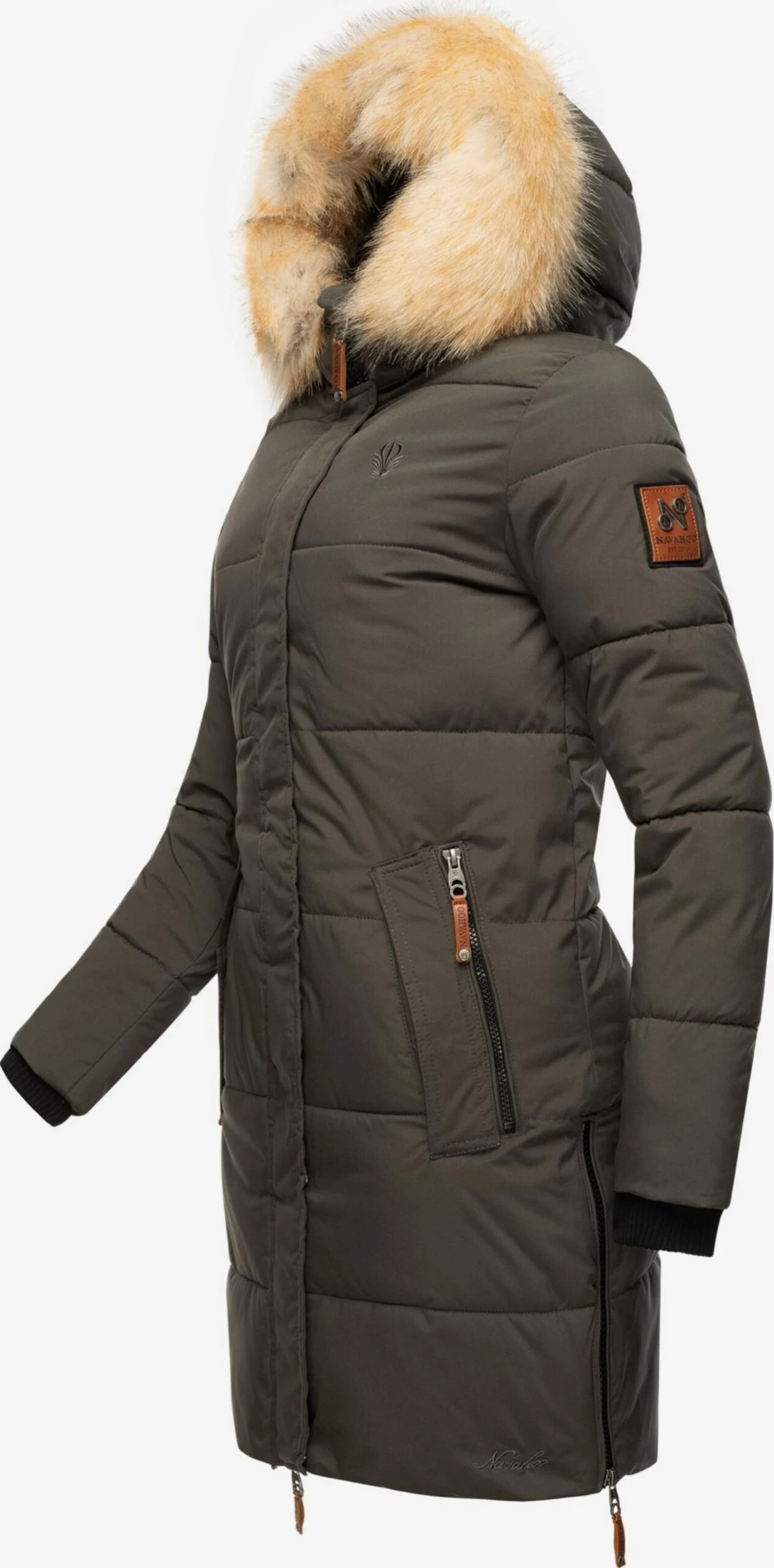 Navahoo Wintermantels Wintermantel Halina Dames Antraciet 2 Navahoo Wintermantels Wintermantel Halina Dames Antraciet - Afbeelding 2