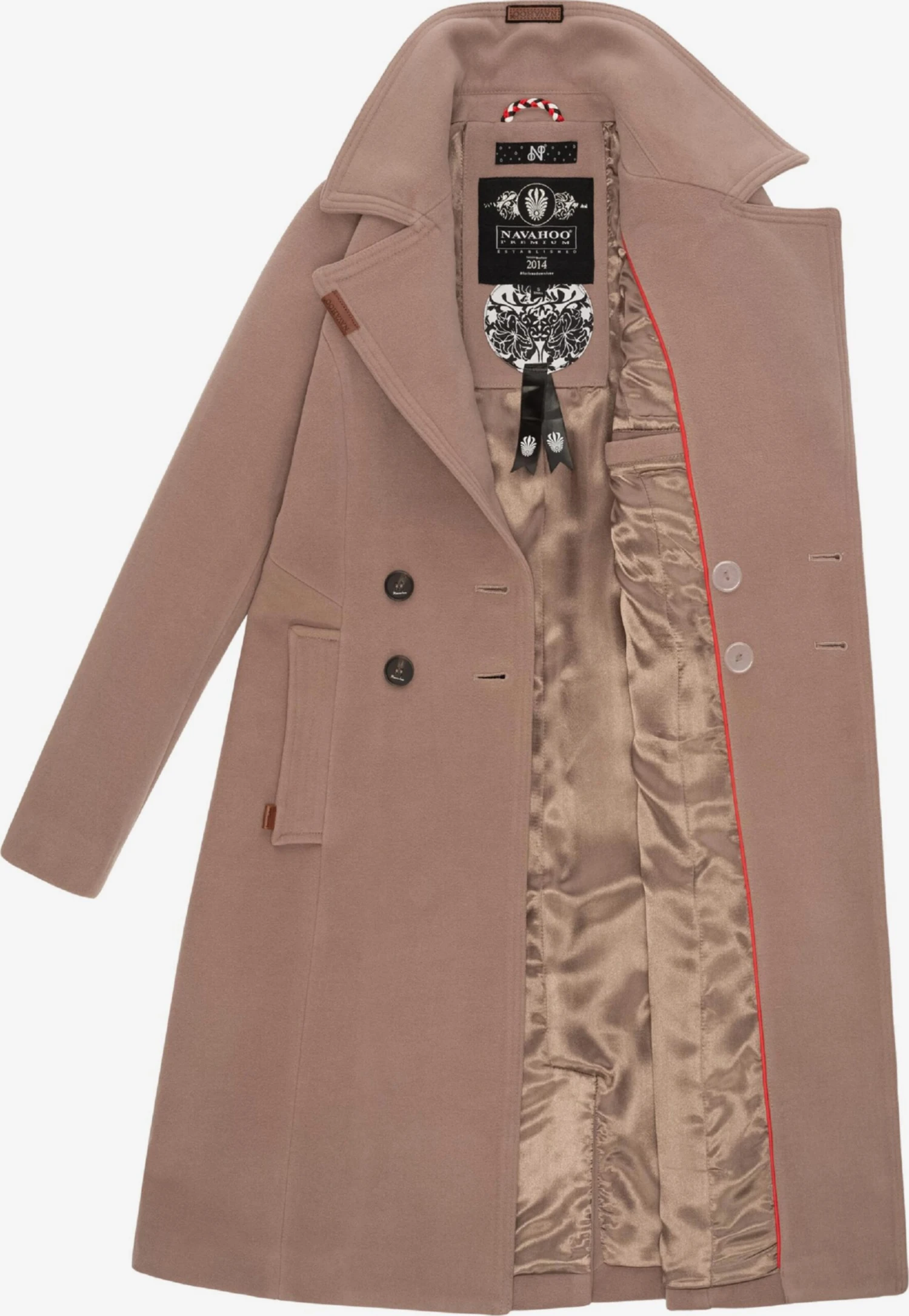 Navahoo Wintermantels Wintermantel Wooly Dames Beige 6 Navahoo Wintermantels Wintermantel Wooly Dames Beige - Afbeelding 6