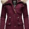 Navahoo Parkas Winterparka Honigfee Dames Bordeaux