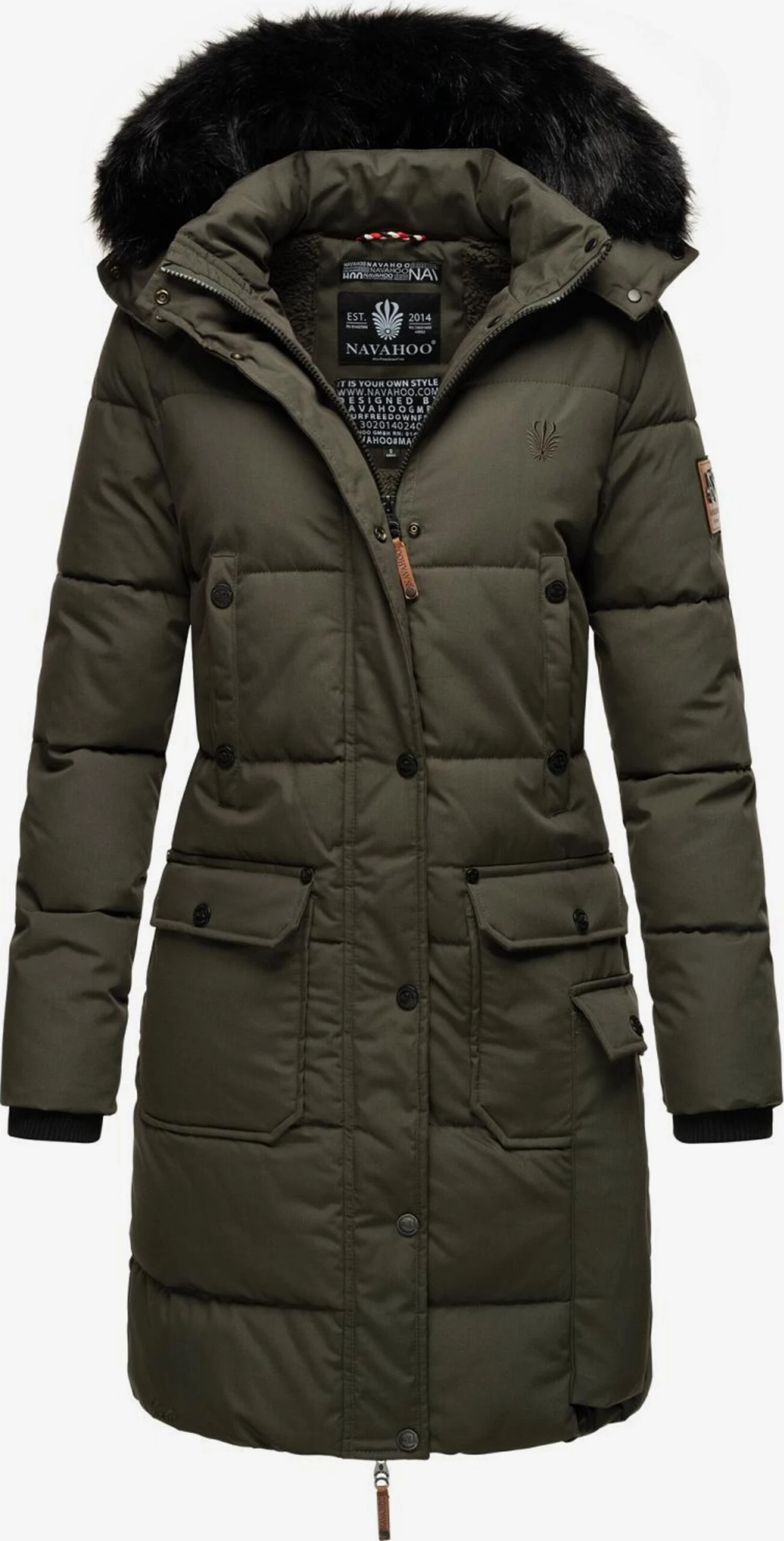 Navahoo Wintermantels Wintermantel Cosimaa Dames Antraciet 1 Navahoo Wintermantels Wintermantel Cosimaa Dames Antraciet