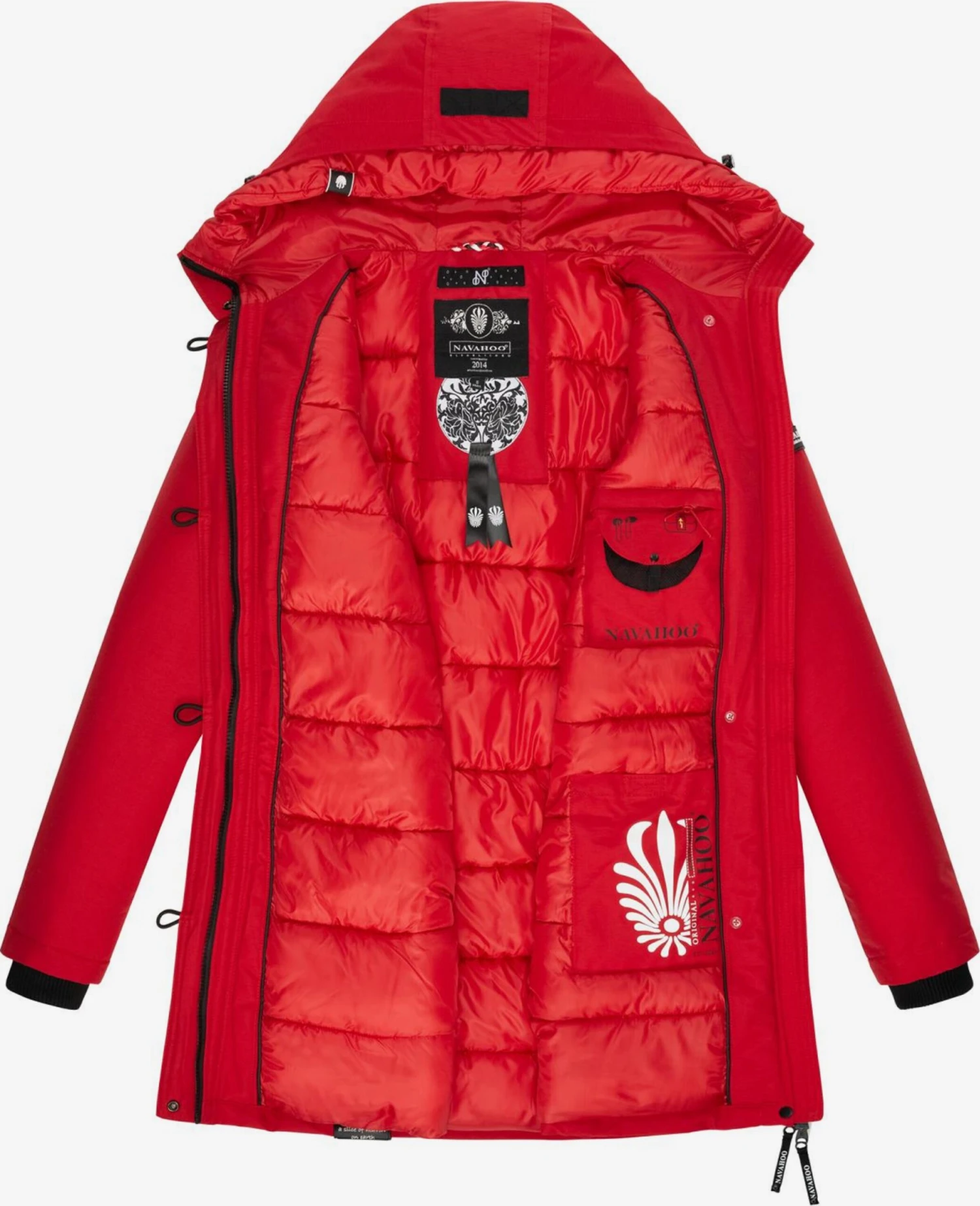 Navahoo Parkas Winterparka Freeze Stoorm Dames Rood 6 Navahoo Parkas Winterparka Freeze Stoorm Dames Rood - Afbeelding 6