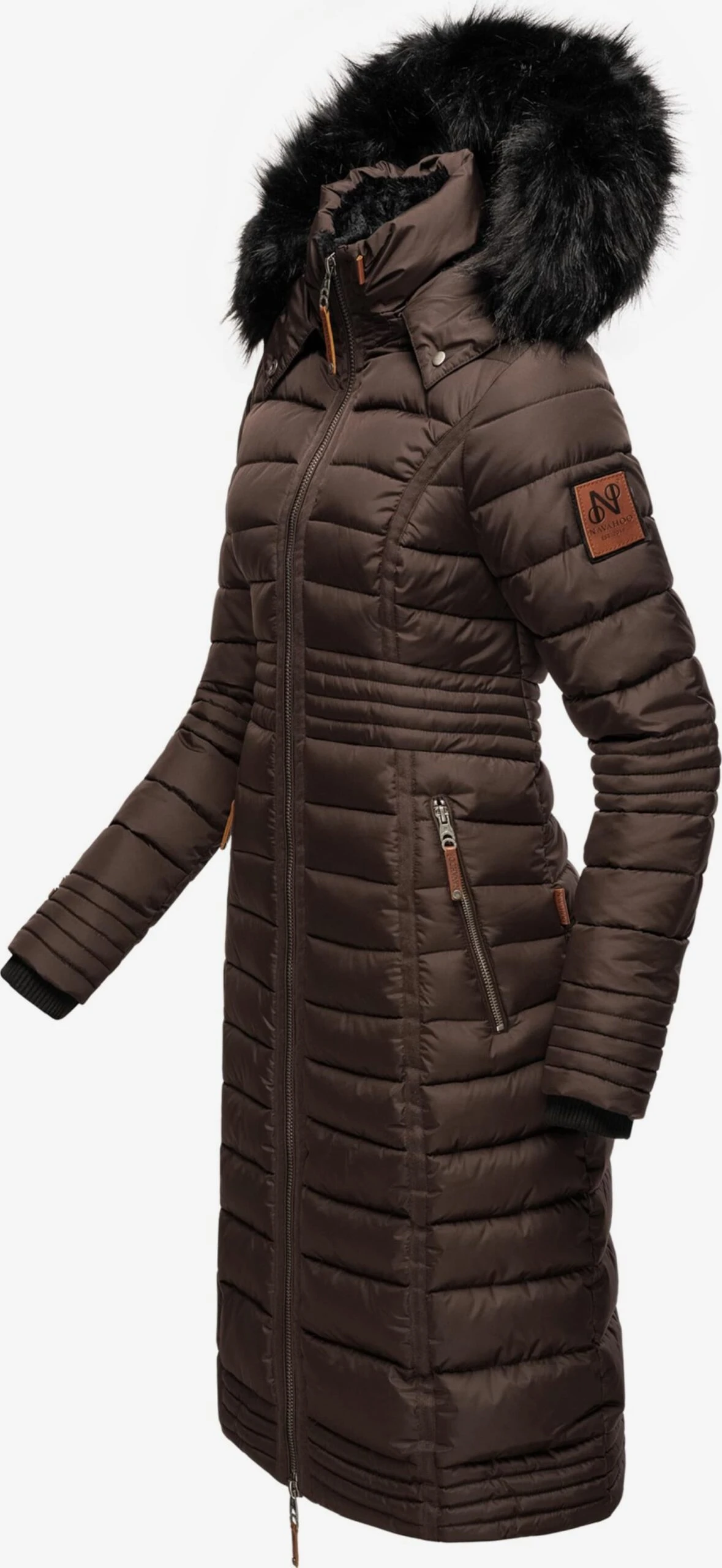 Navahoo Wintermantels Wintermantel Umay Dames Bruin 2 Navahoo Wintermantels Wintermantel Umay Dames Bruin - Afbeelding 2