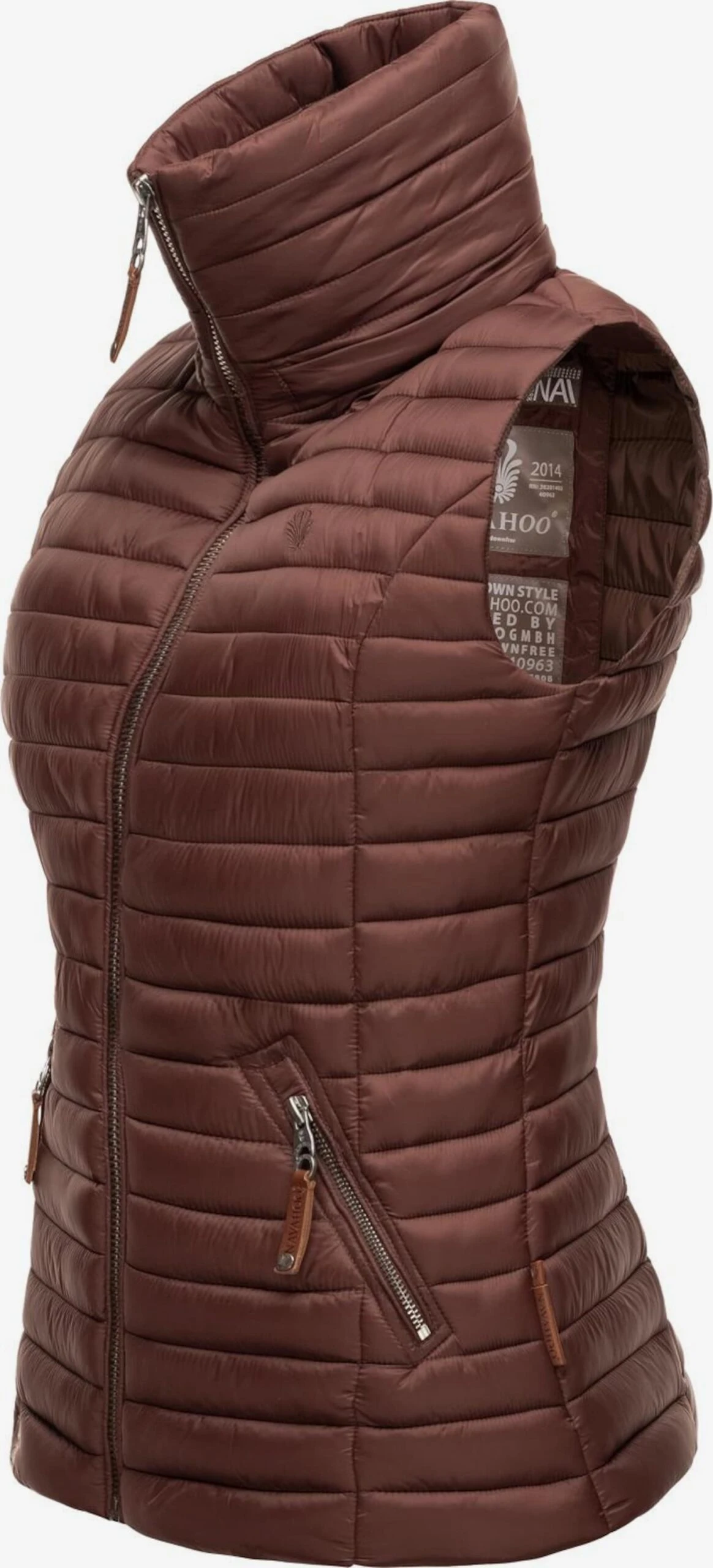 Navahoo Bodywarmers Bodywarmer Shadaa Dames Kastanjebruin 4 Navahoo Bodywarmers Bodywarmer Shadaa Dames Kastanjebruin - Afbeelding 4