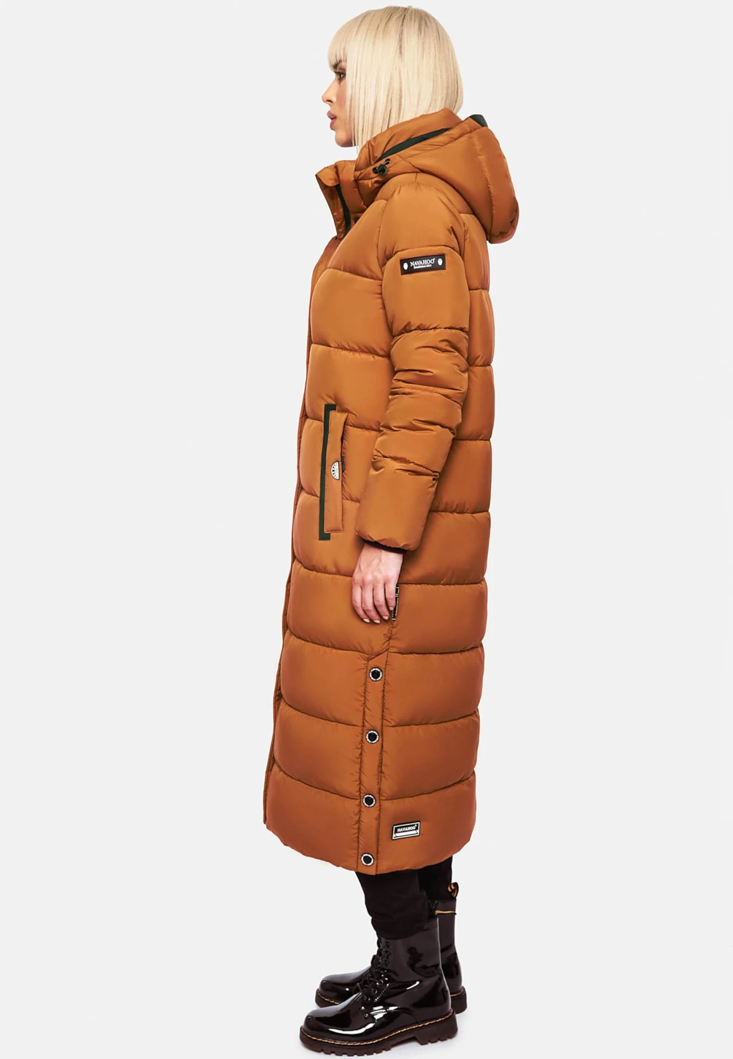 Navahoo Regenmantels Functionele Mantel Isalie Dames Cognac 7 Navahoo Regenmantels Functionele Mantel Isalie Dames Cognac - Afbeelding 7